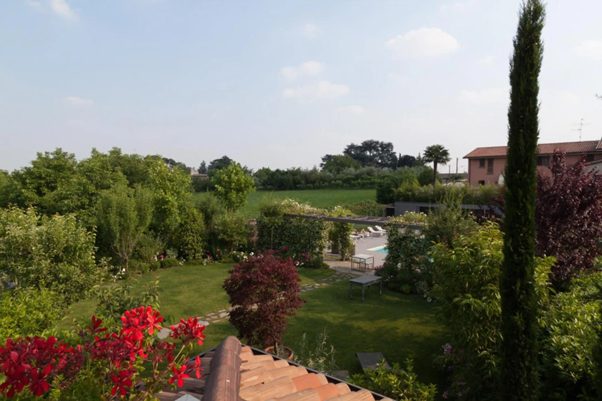 Garden view in B&B a Ca' Minore Franciacorta