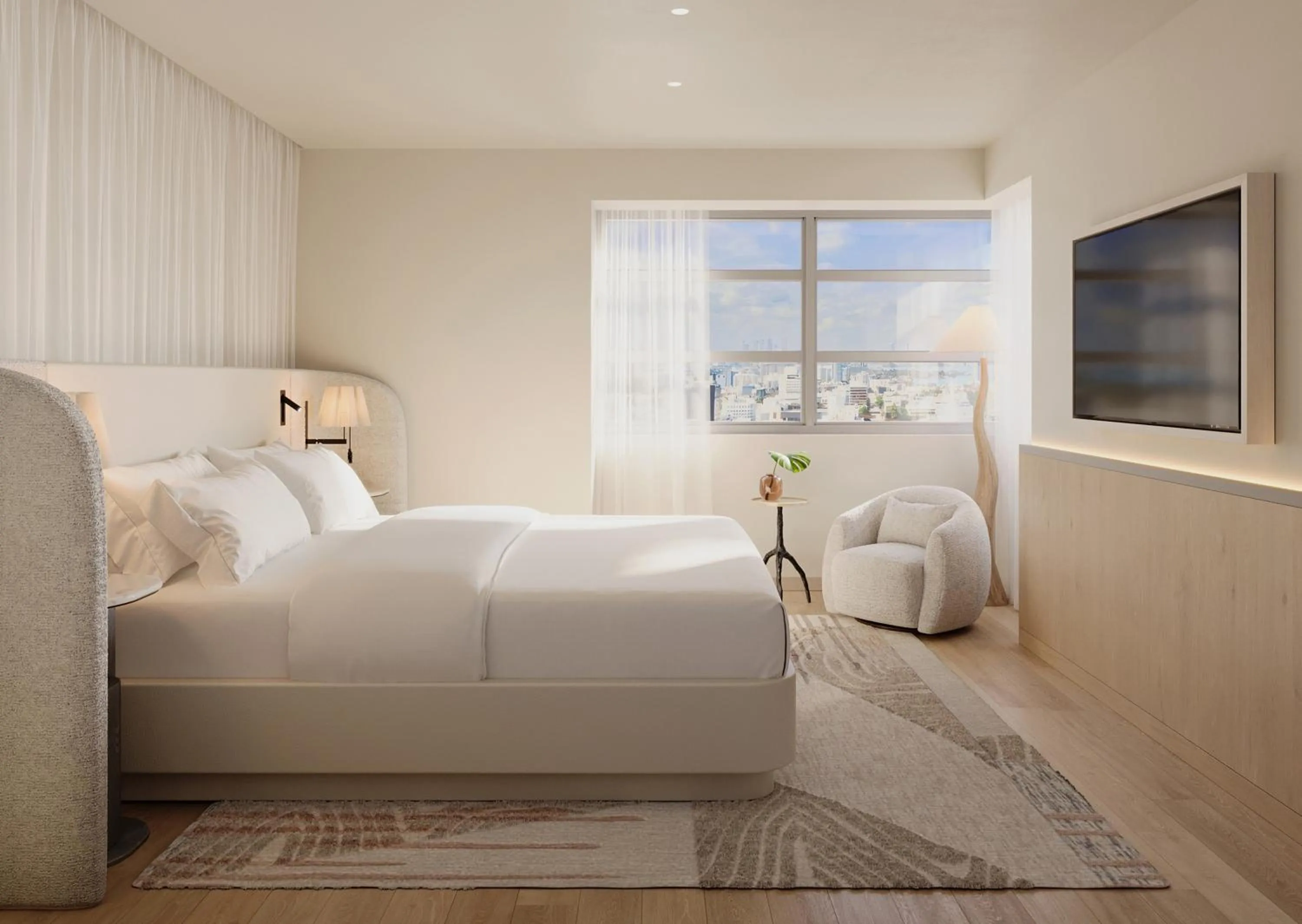 Bed in Delano Miami Beach