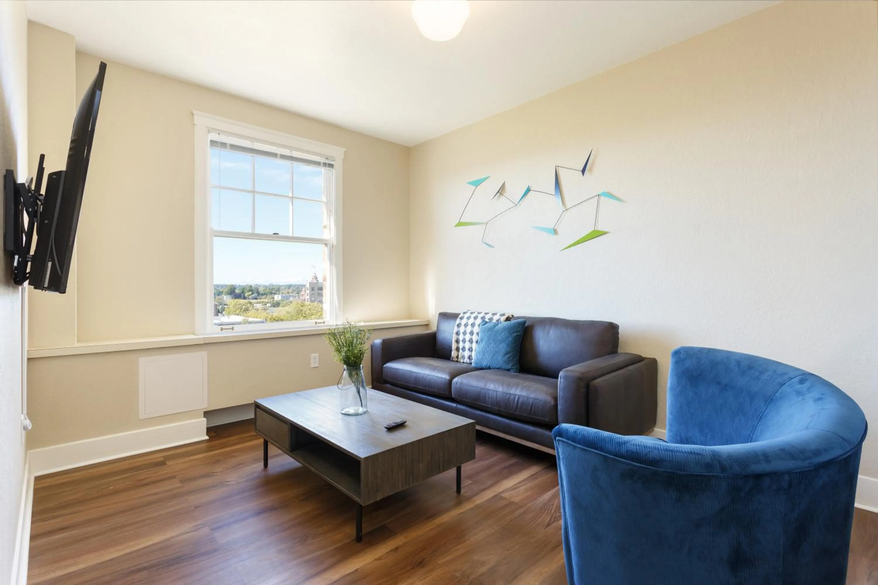 Seating area in Hotel Leo