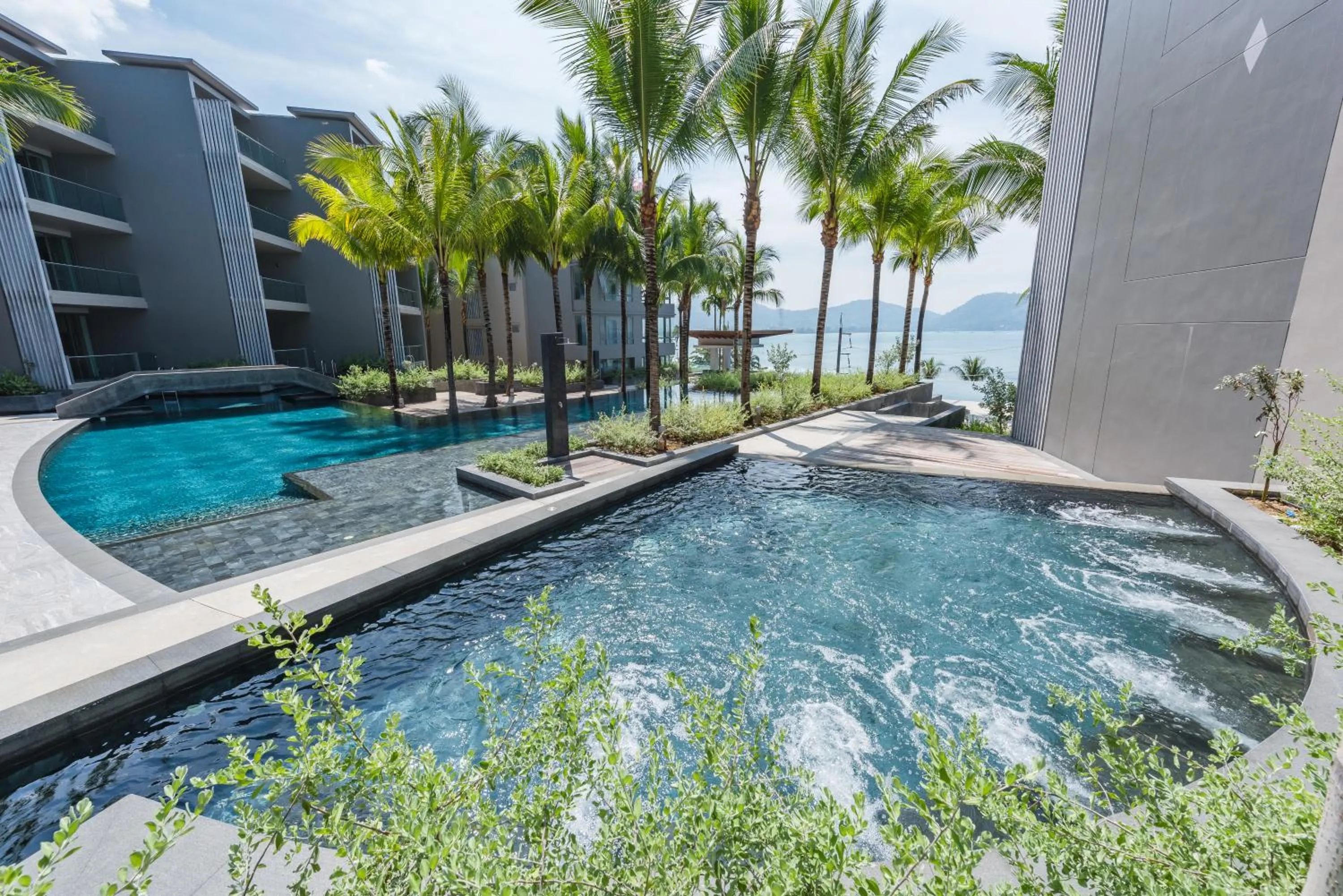 Property building in Oceanfront Beach Resort