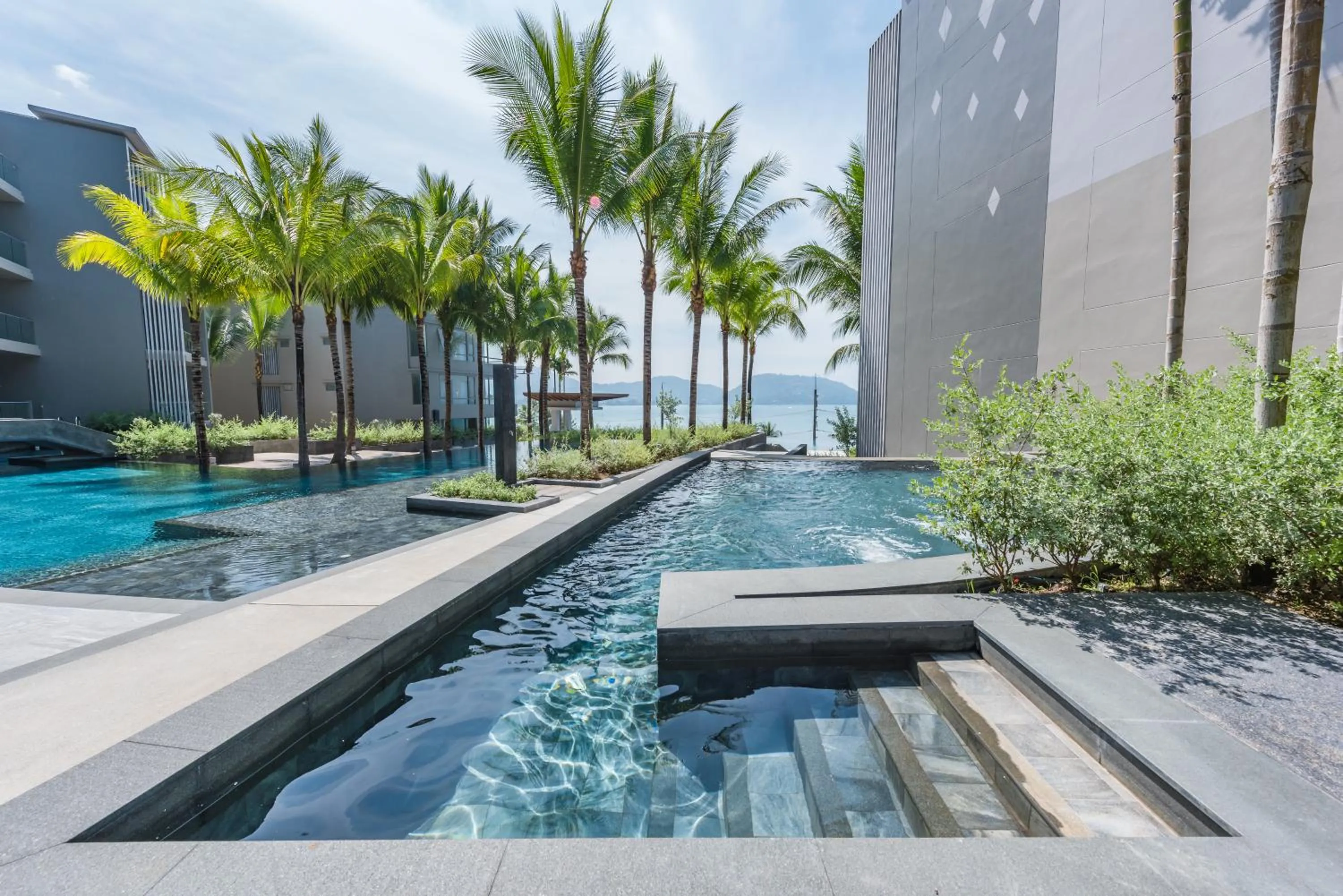 Property building in Oceanfront Beach Resort