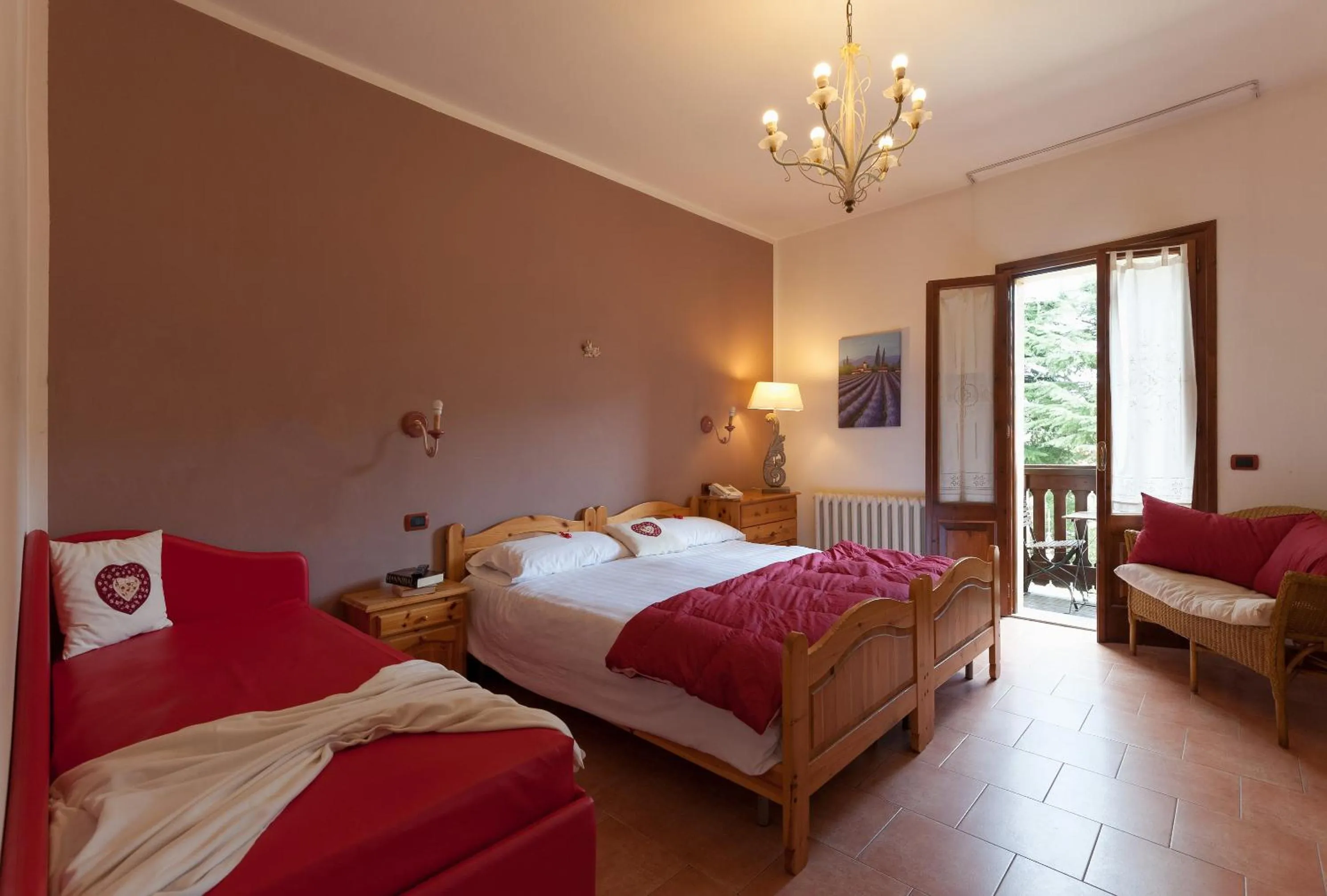 Bed in Hotel Firenze