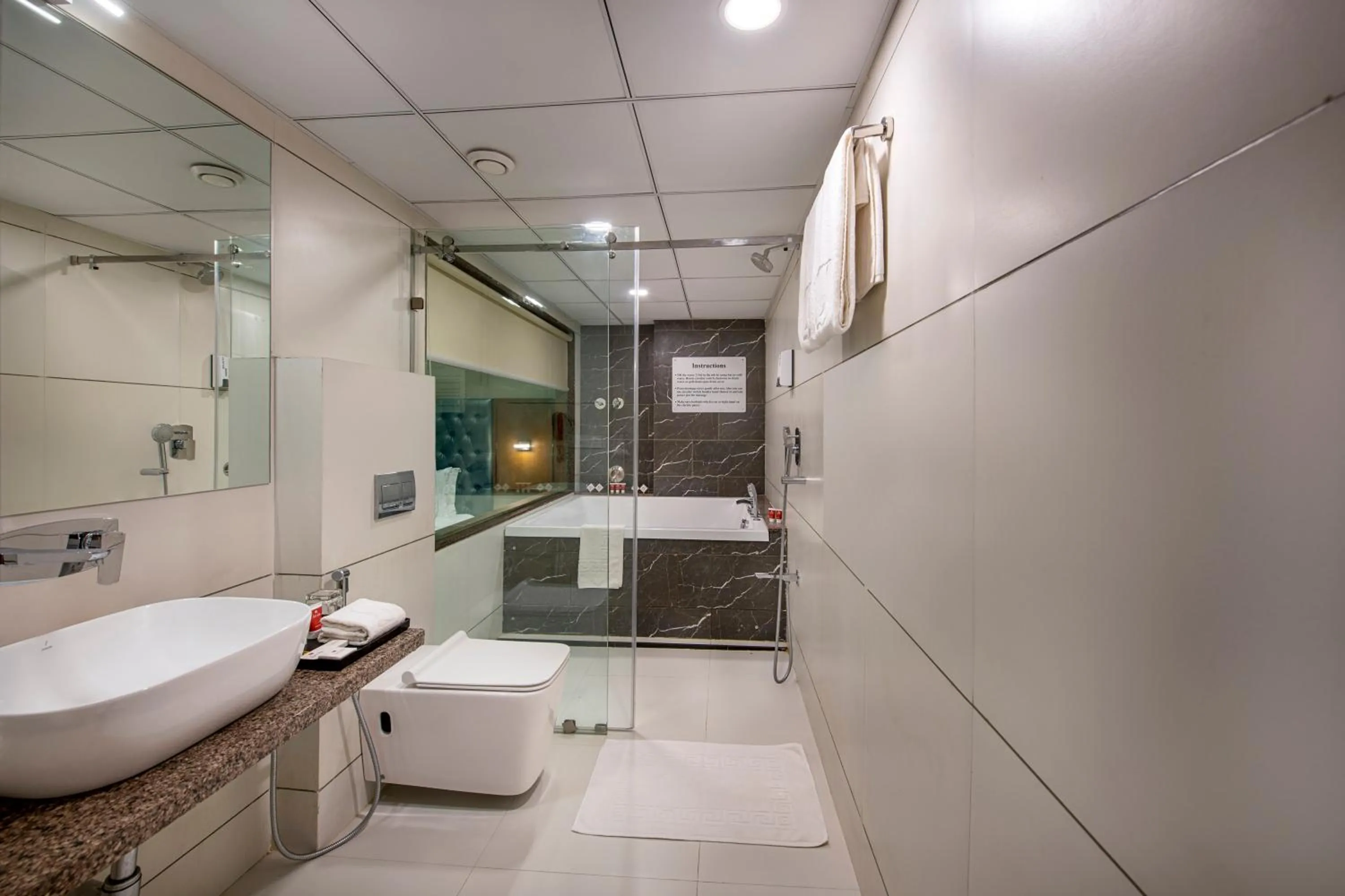 Bathroom in SK Lords Inn Ahmedabad