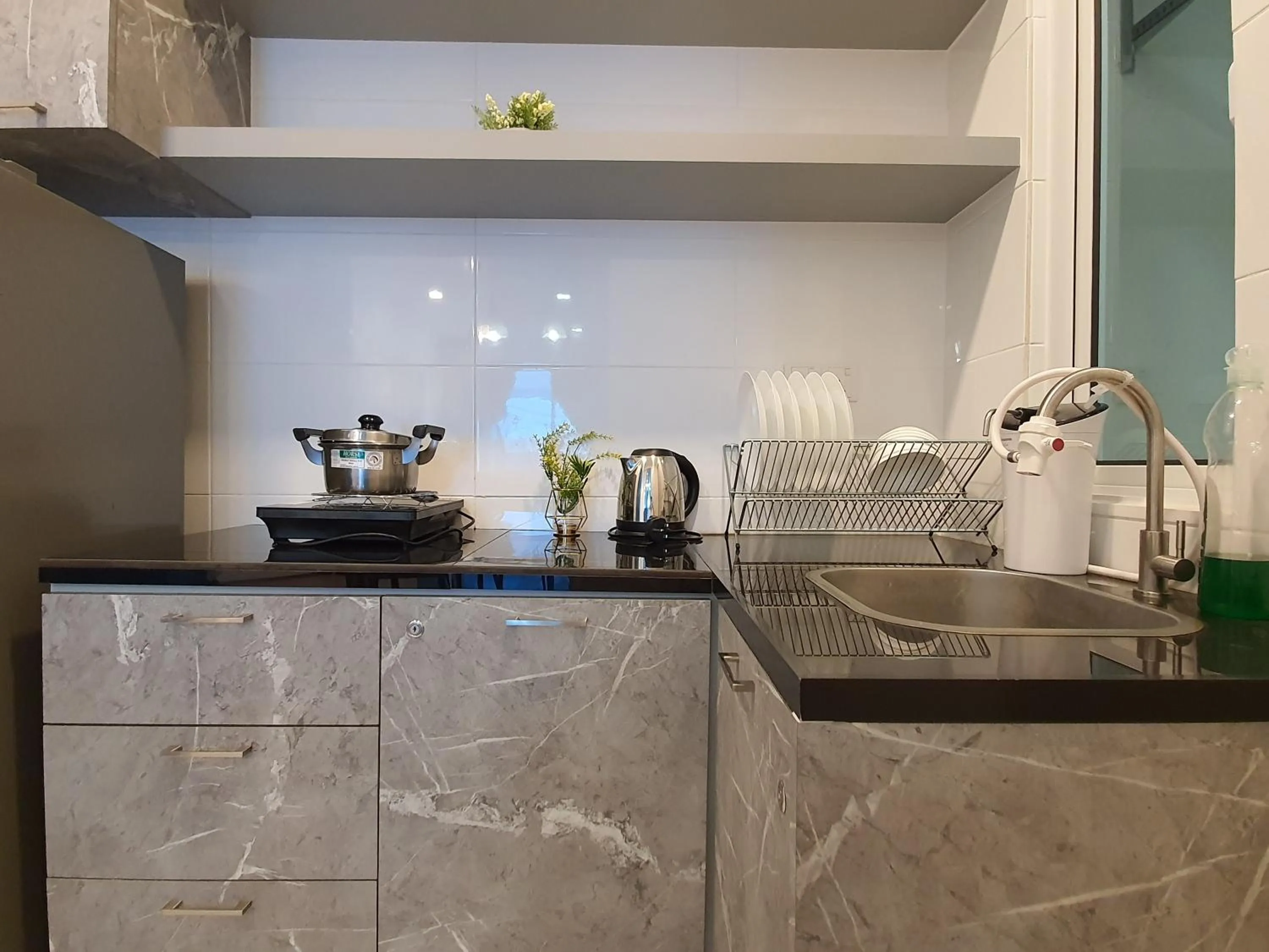 Kitchen or kitchenette in The Wave Suites Melaka