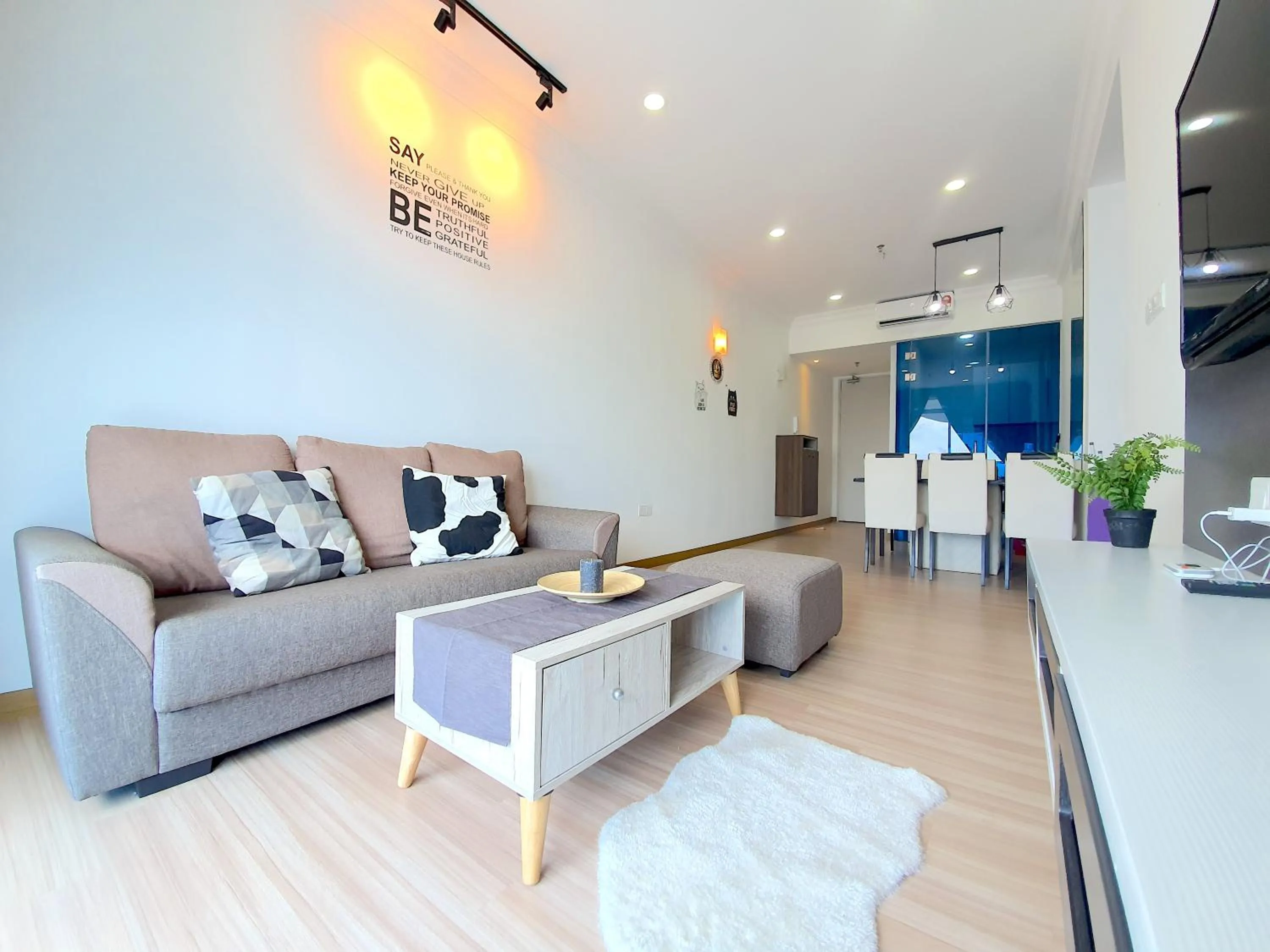 Living room in The Wave Suites Melaka