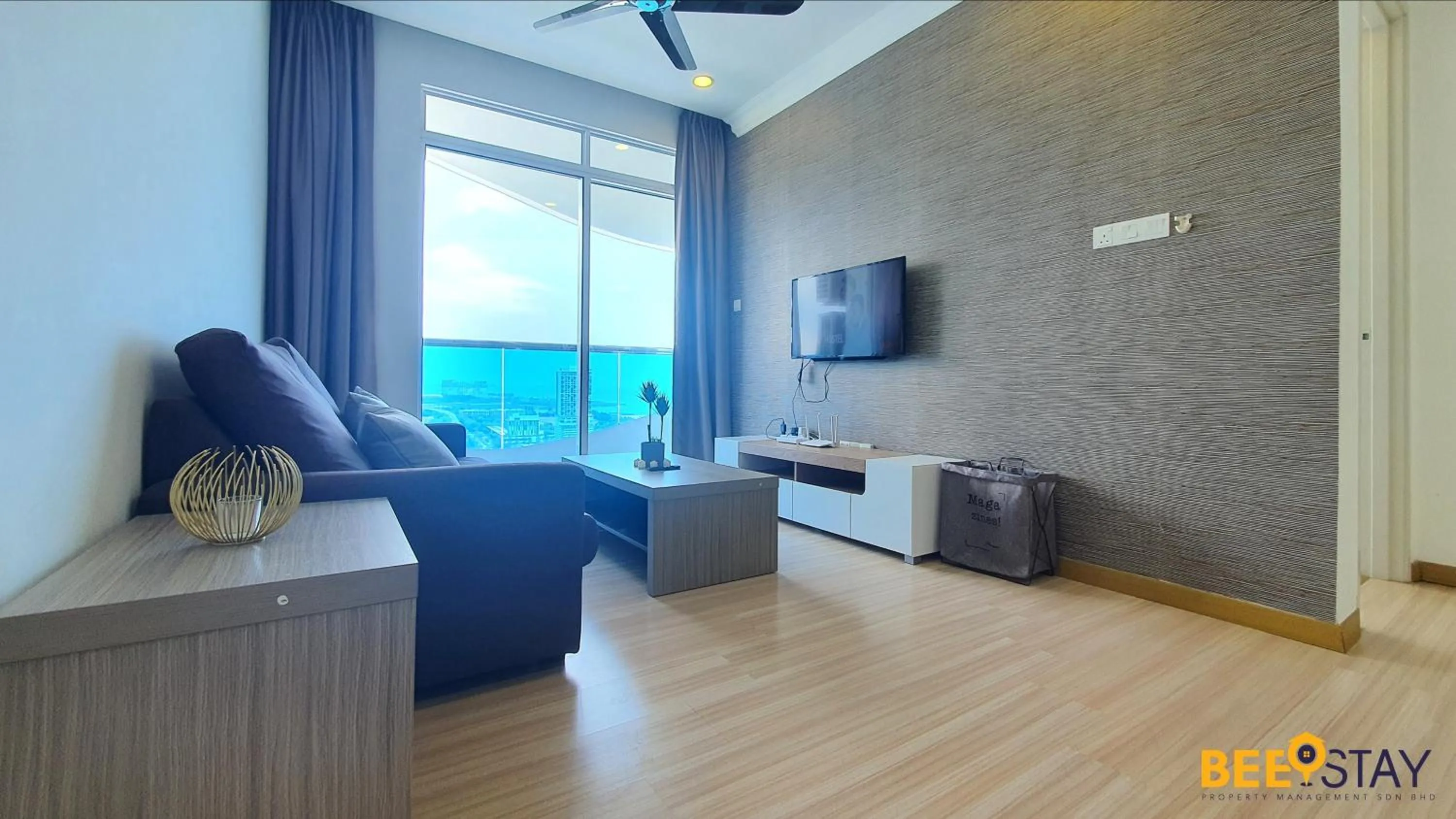 Living room in The Wave Suites Melaka