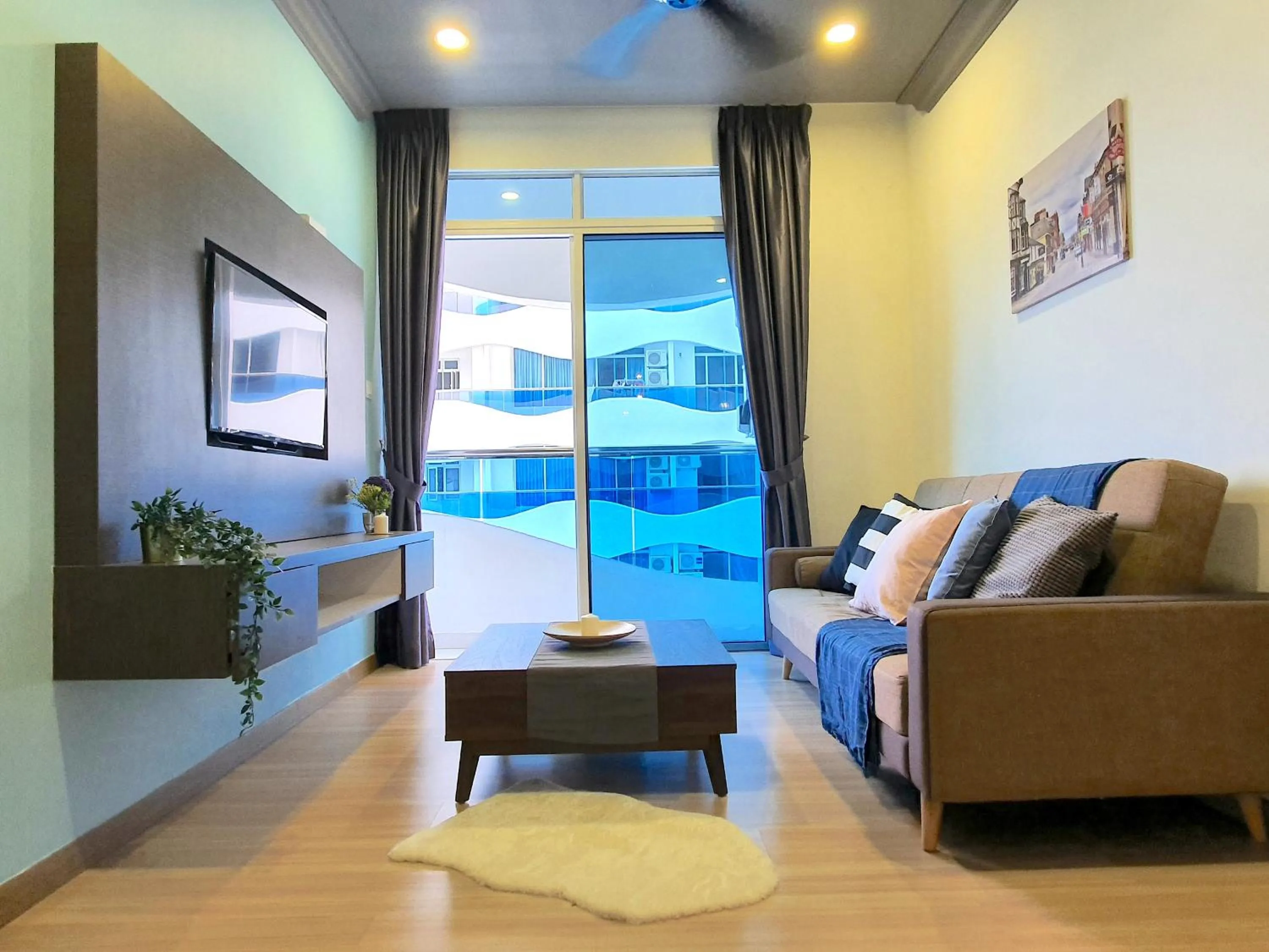 Living room in The Wave Suites Melaka