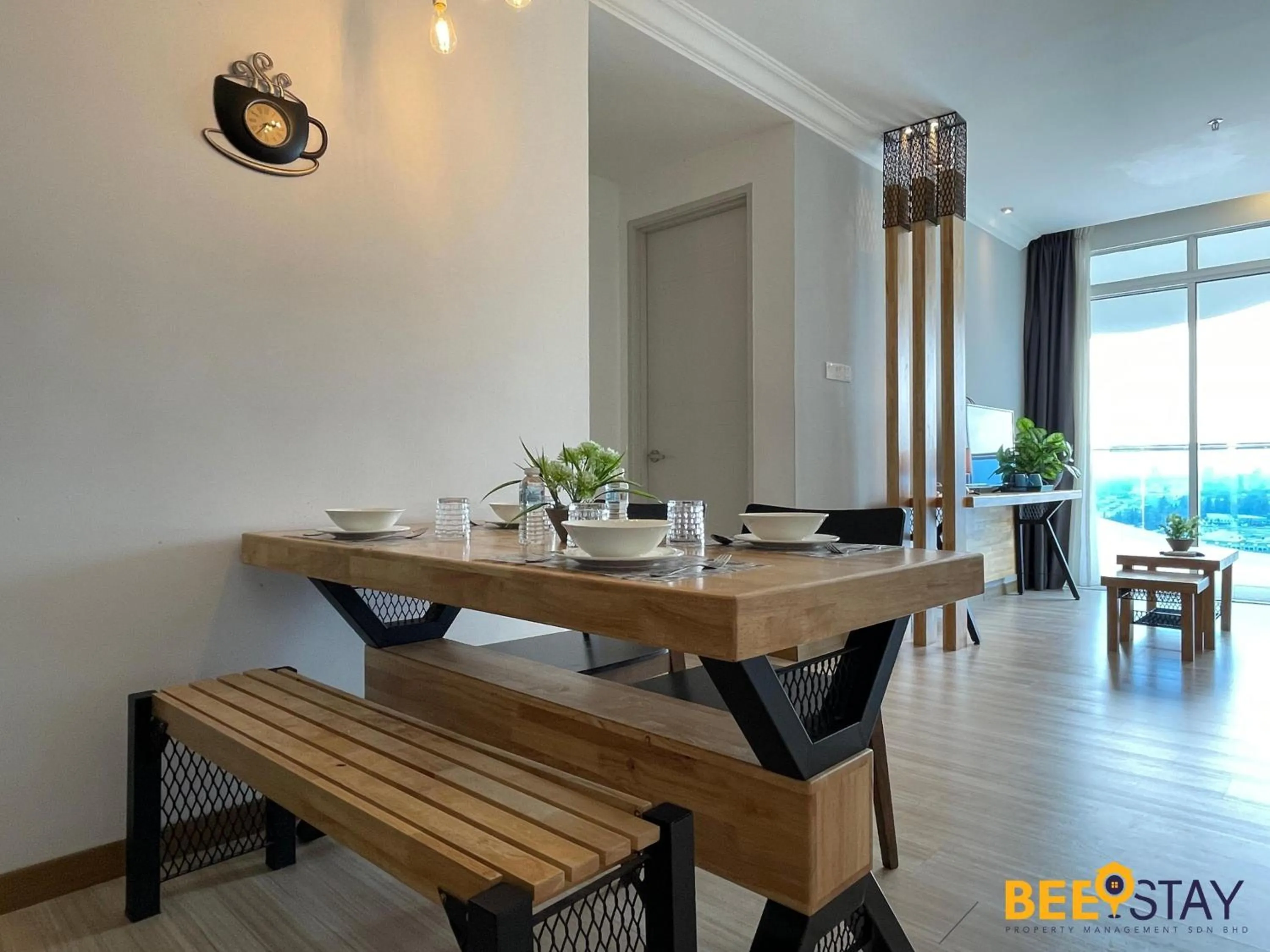 Dining area in The Wave Suites Melaka