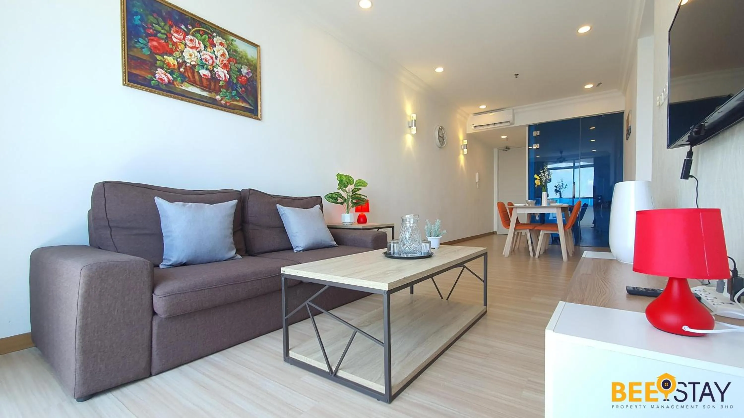 Living room in The Wave Suites Melaka