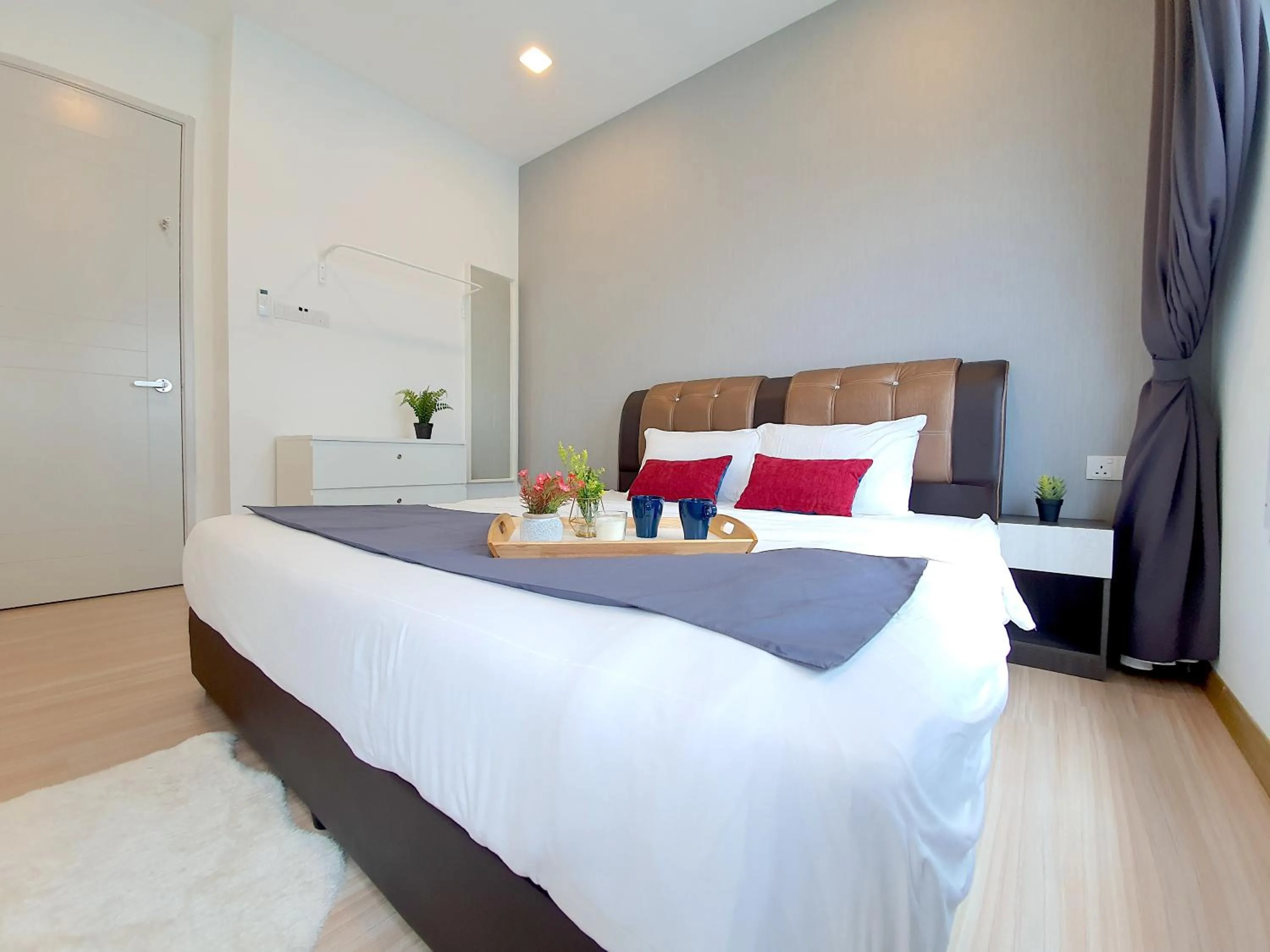 Bed in The Wave Suites Melaka