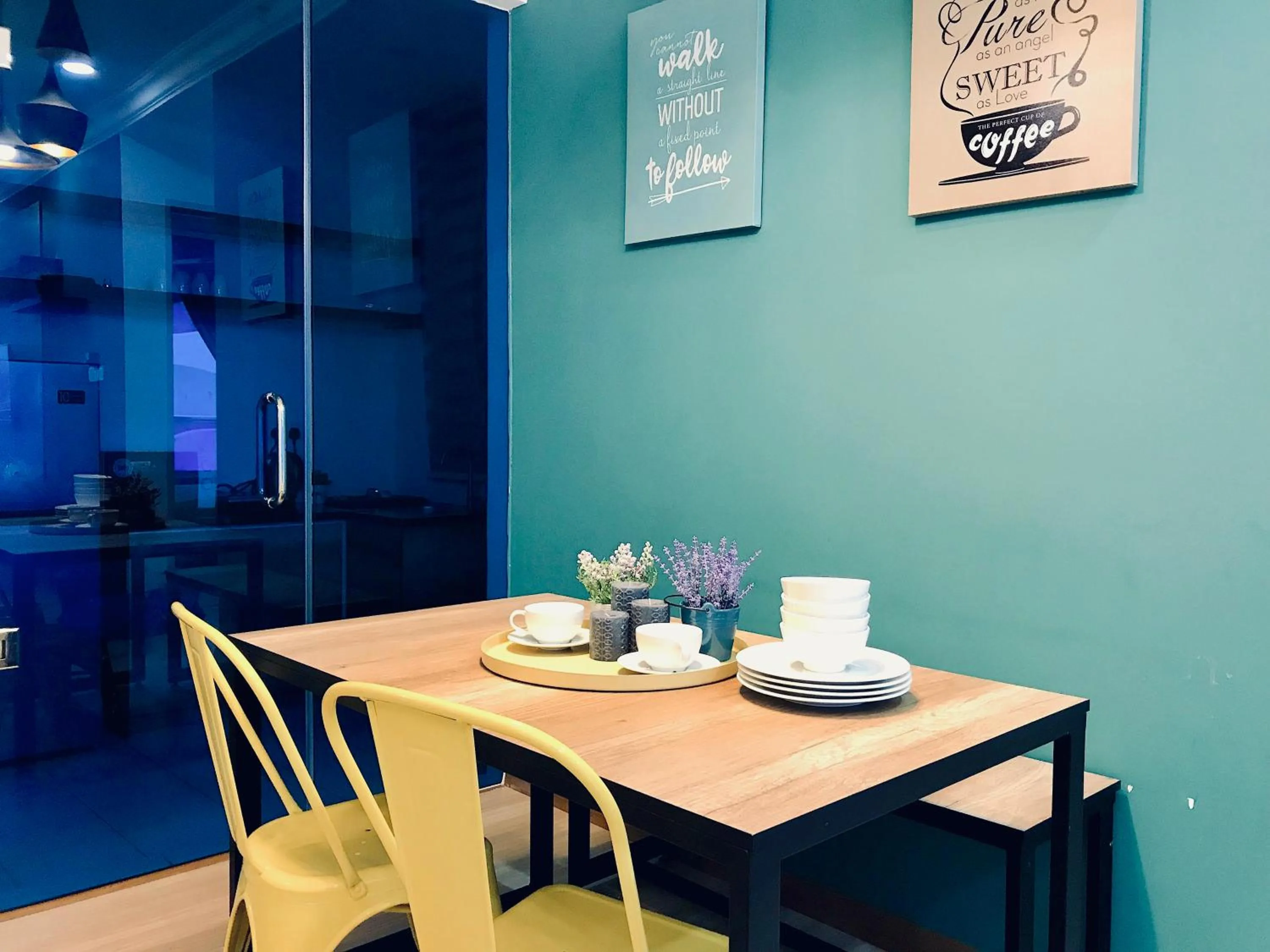 Dining area in The Wave Suites Melaka