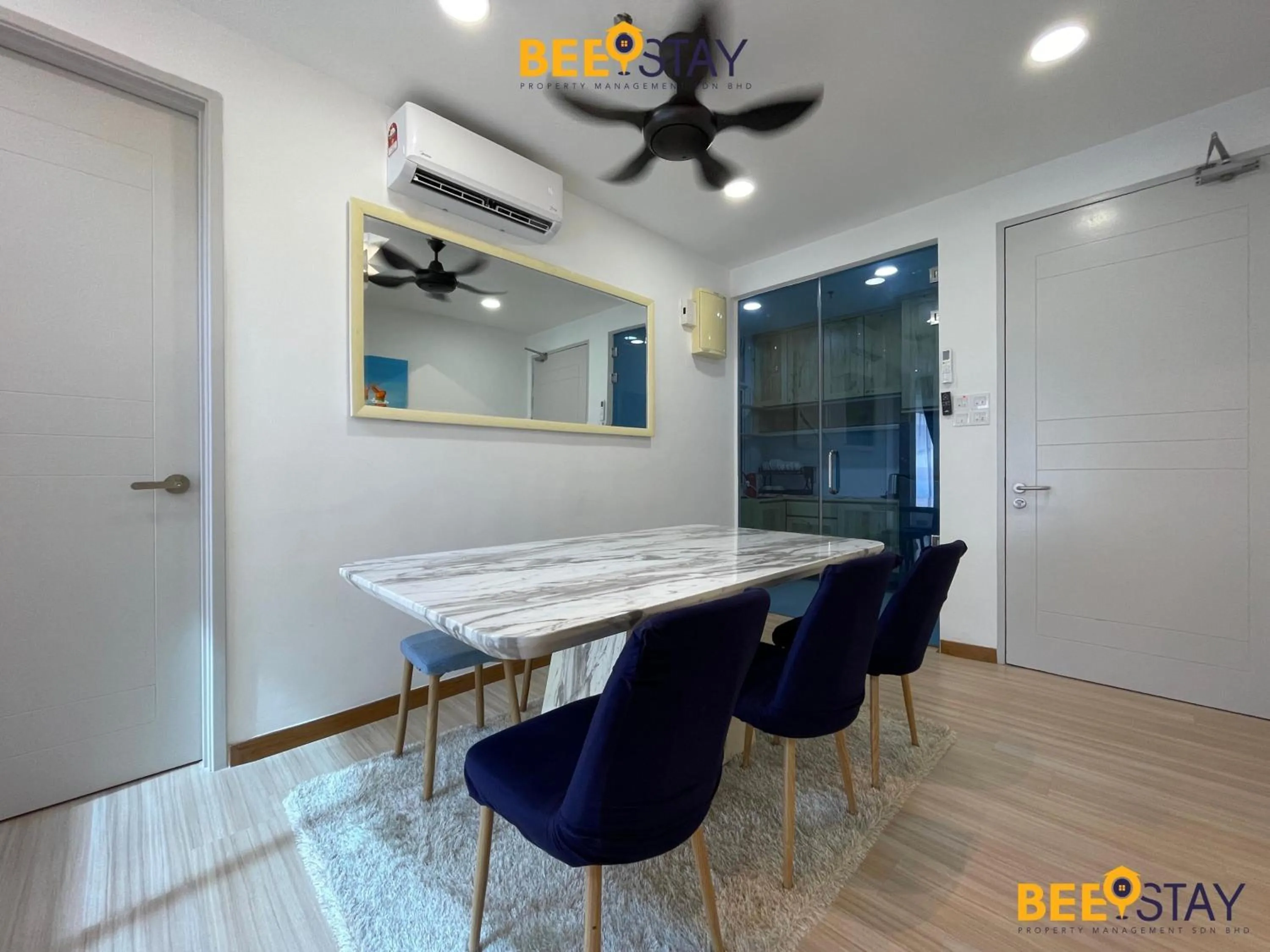 Dining area in The Wave Suites Melaka