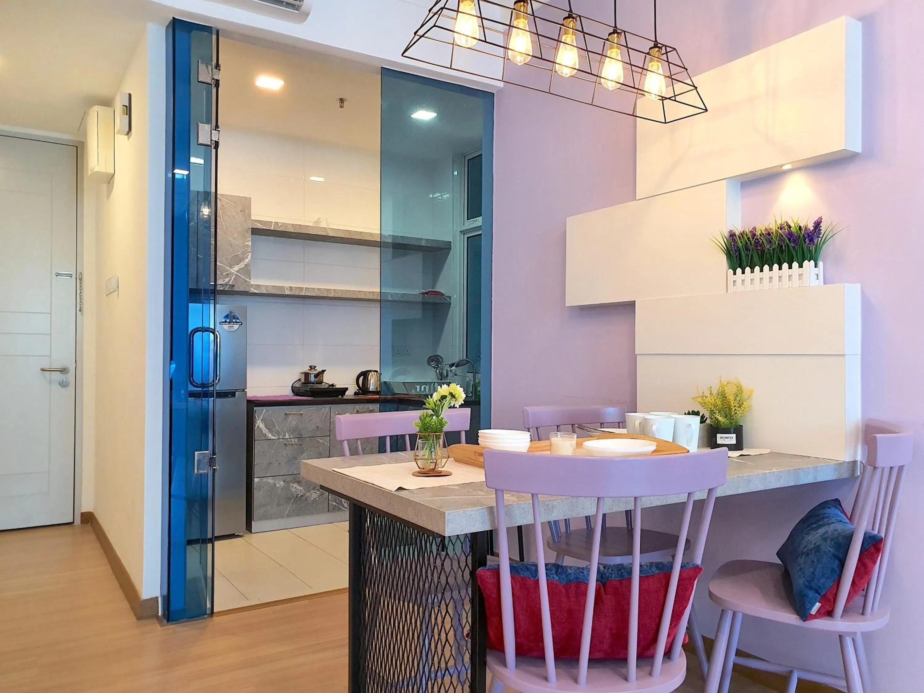 Kitchen or kitchenette in The Wave Suites Melaka