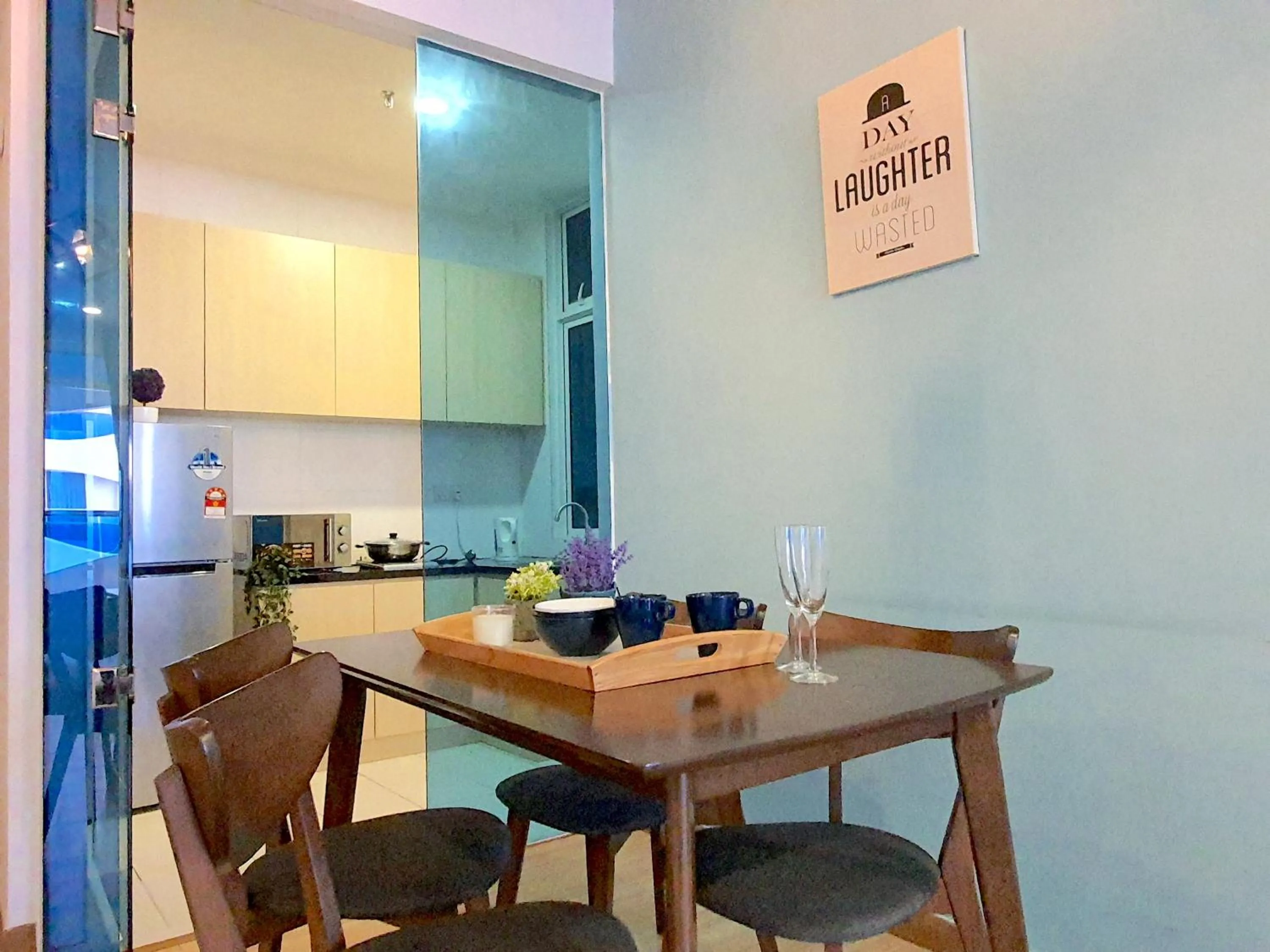 Dining area in The Wave Suites Melaka