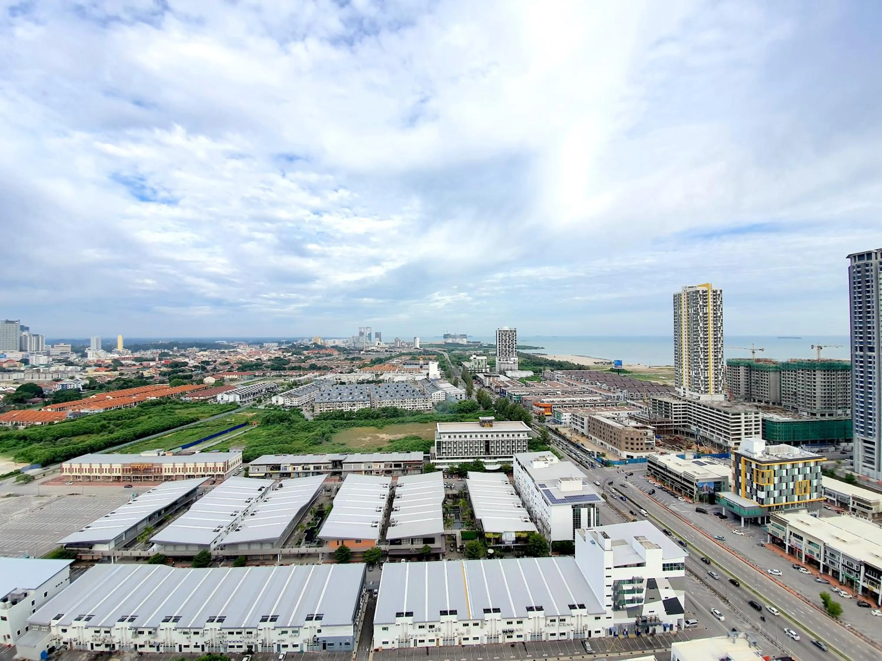 City view in The Wave Suites Melaka