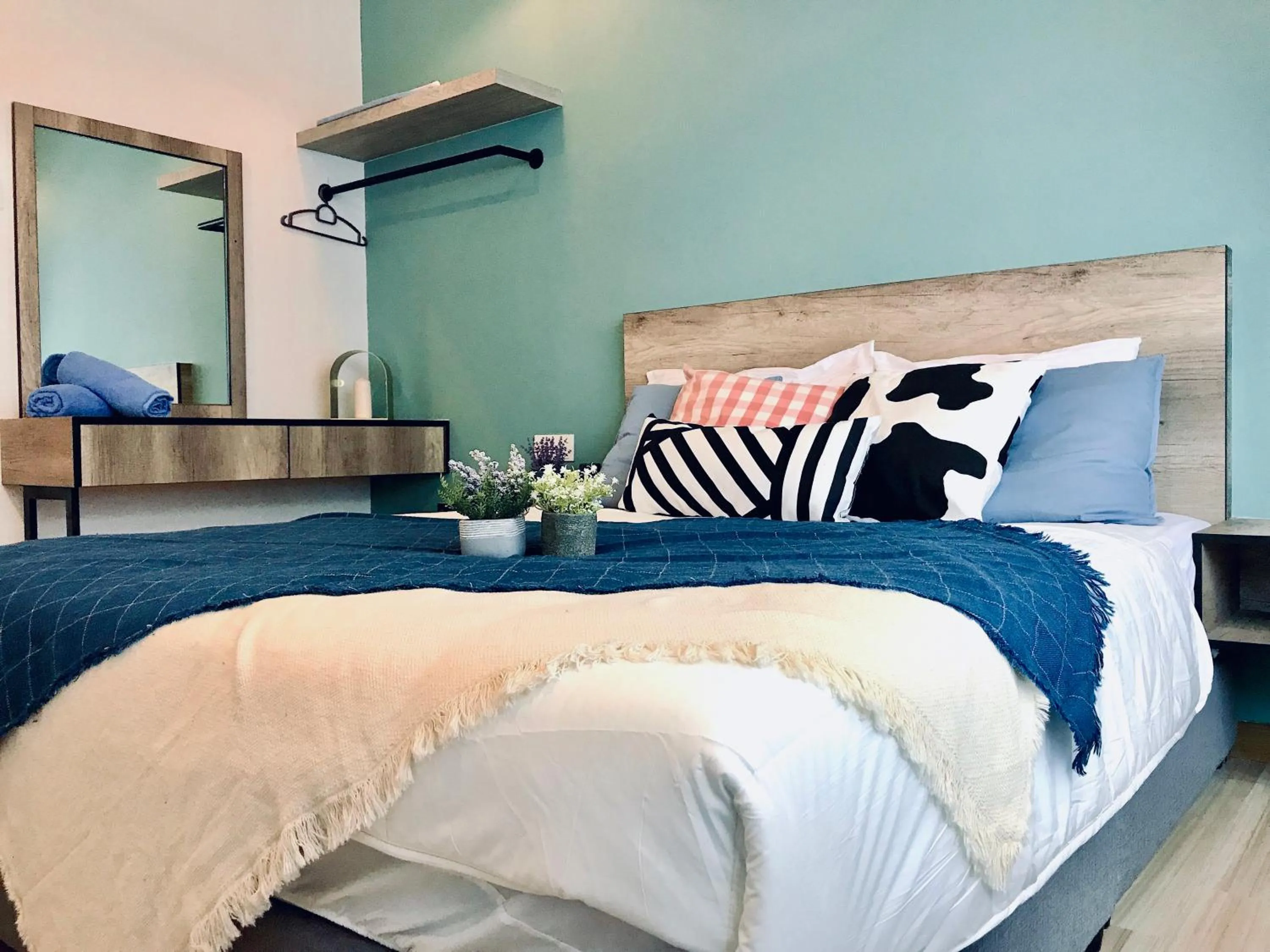 Bed in The Wave Suites Melaka