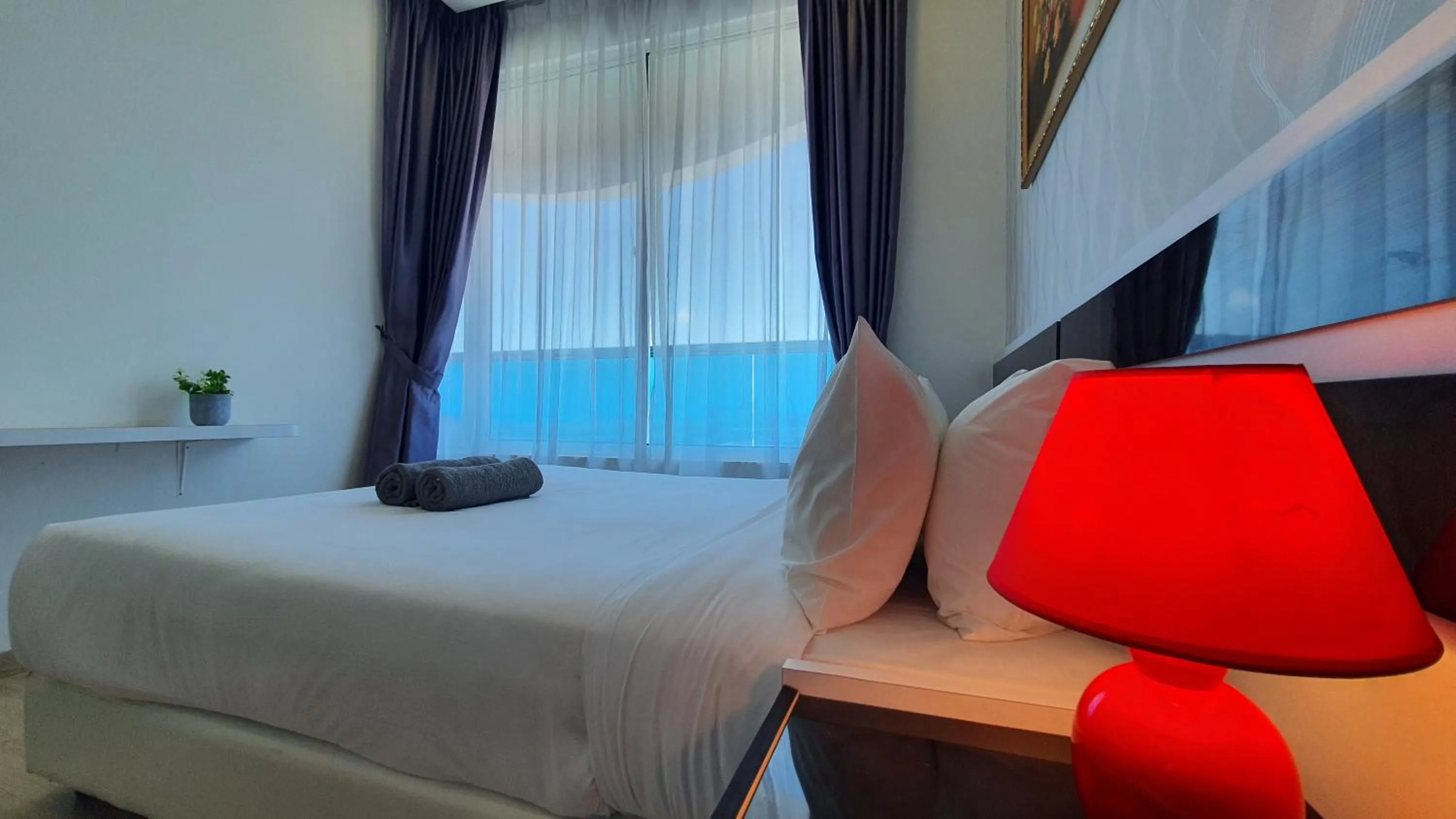 Bed in The Wave Suites Melaka