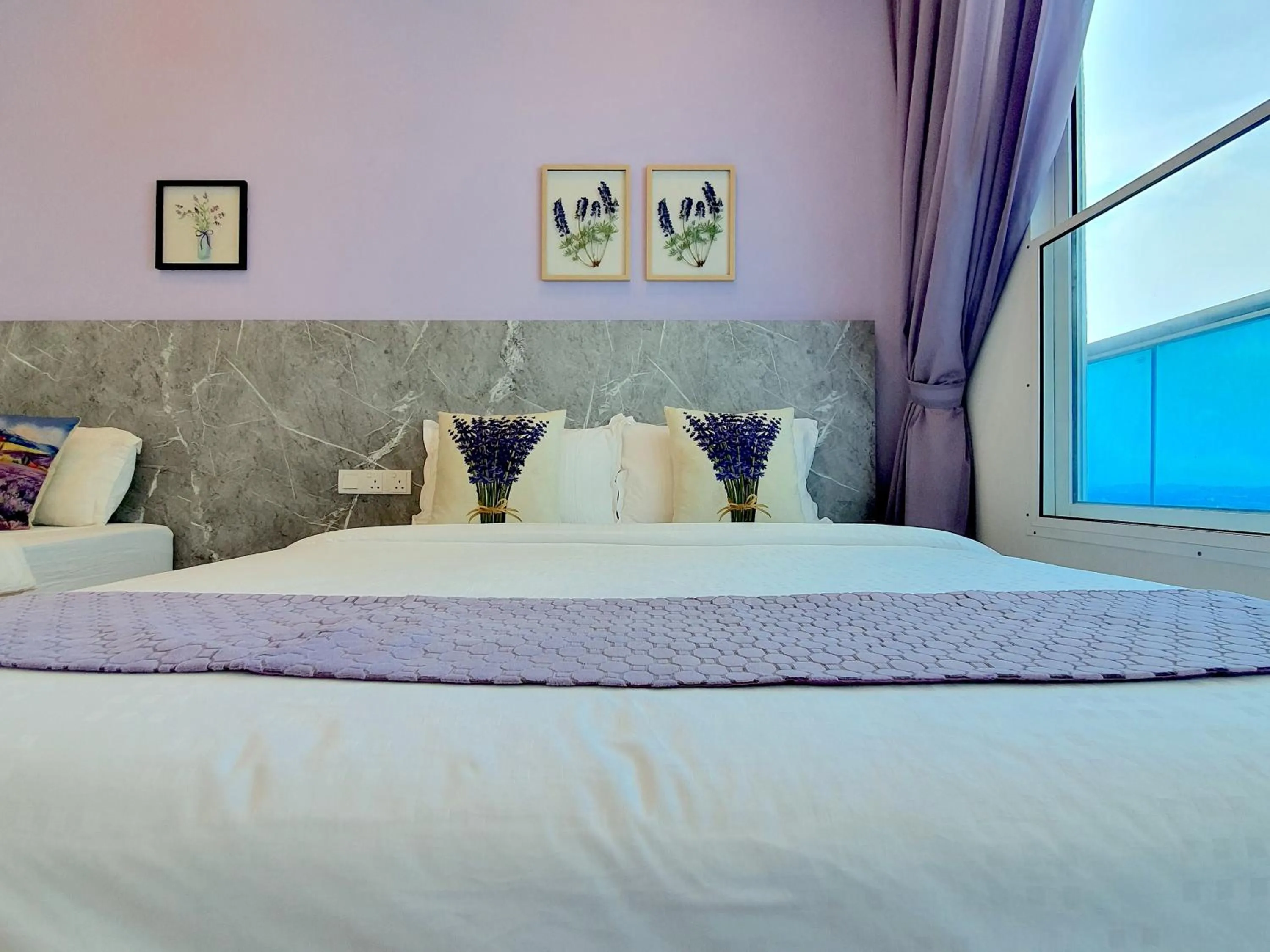 Bed in The Wave Suites Melaka