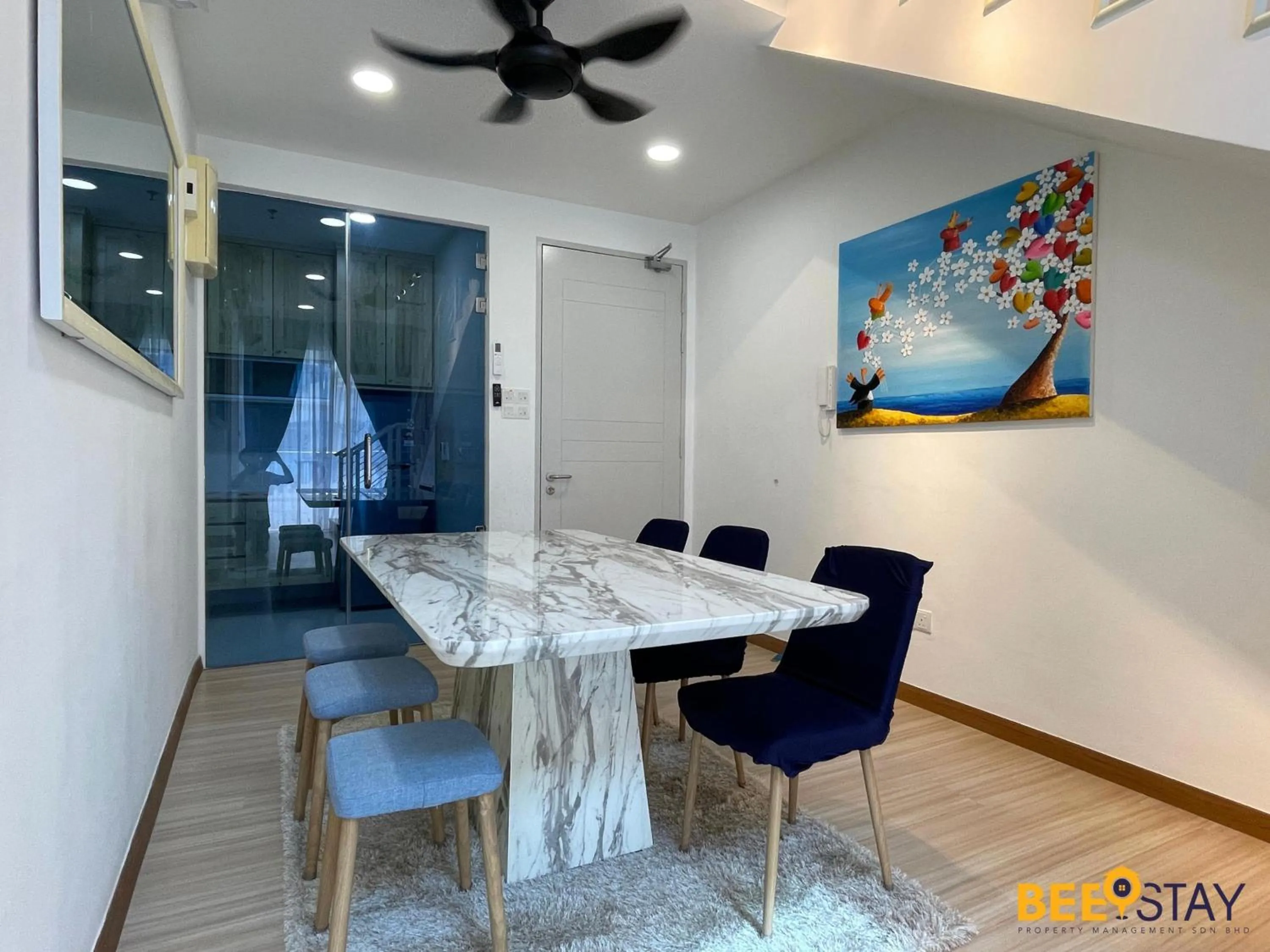 Dining area in The Wave Suites Melaka