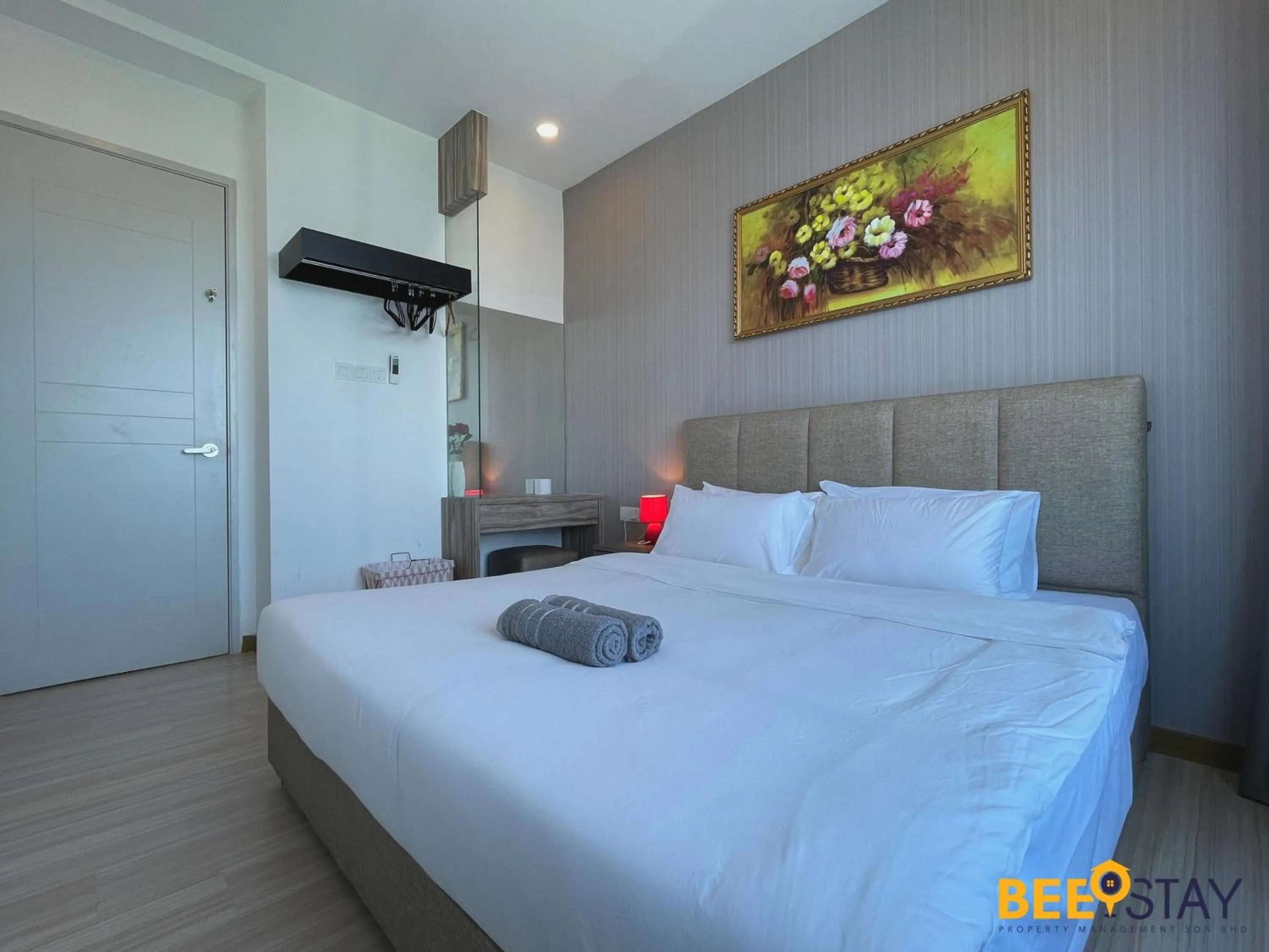Bed in The Wave Suites Melaka