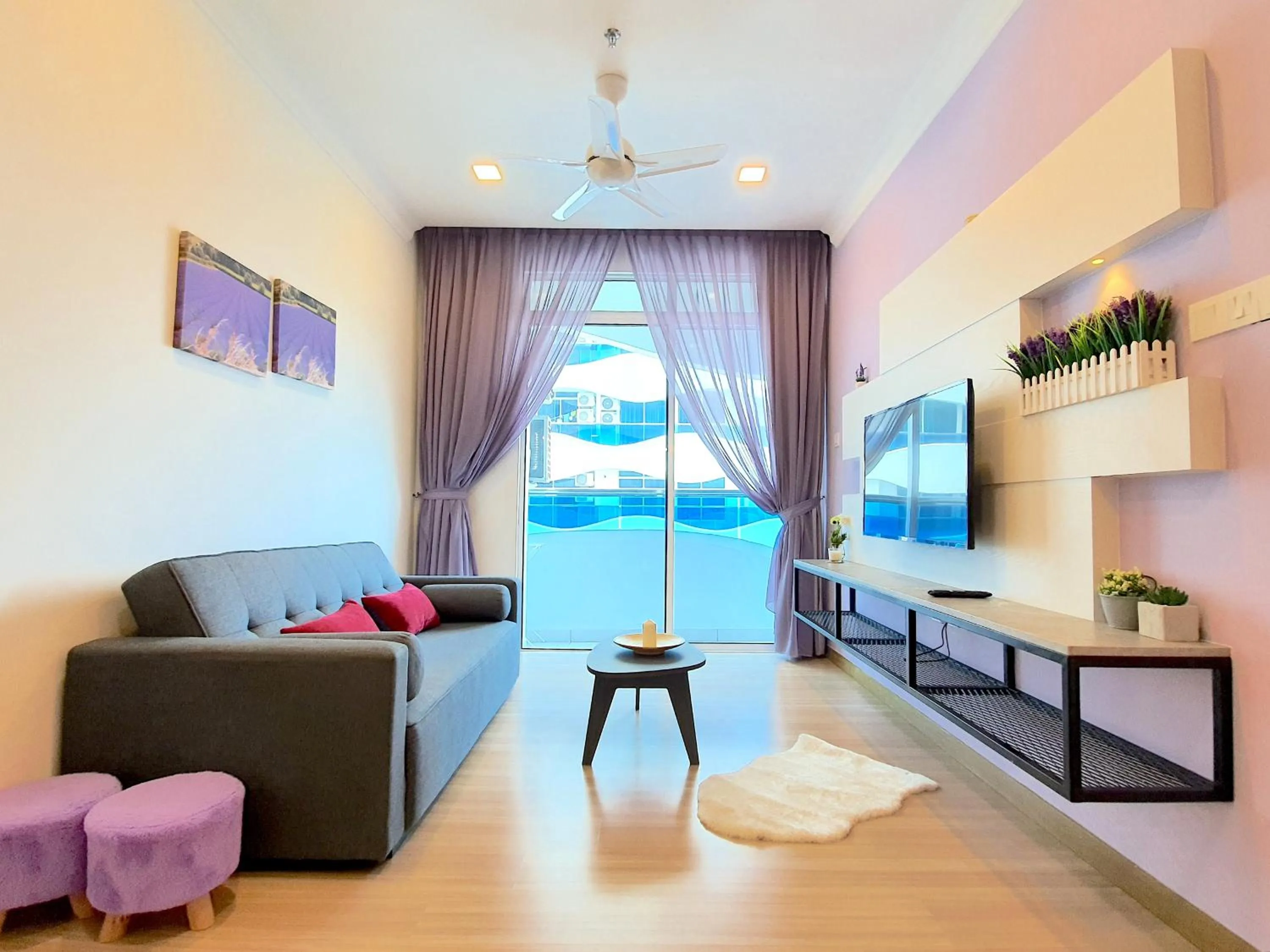 Living room in The Wave Suites Melaka