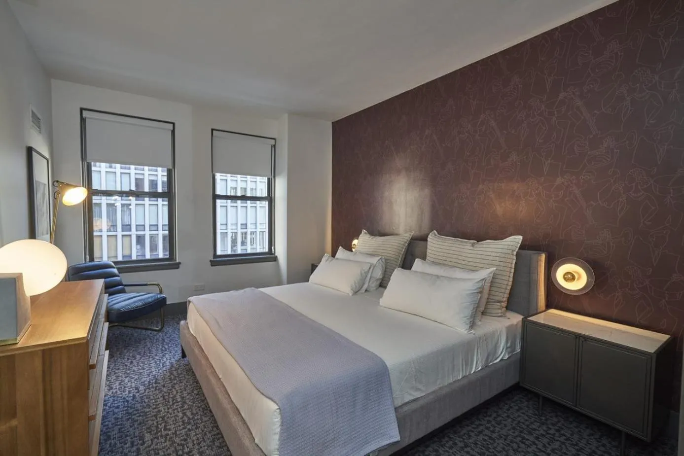 Bed in Raffaello Hotel