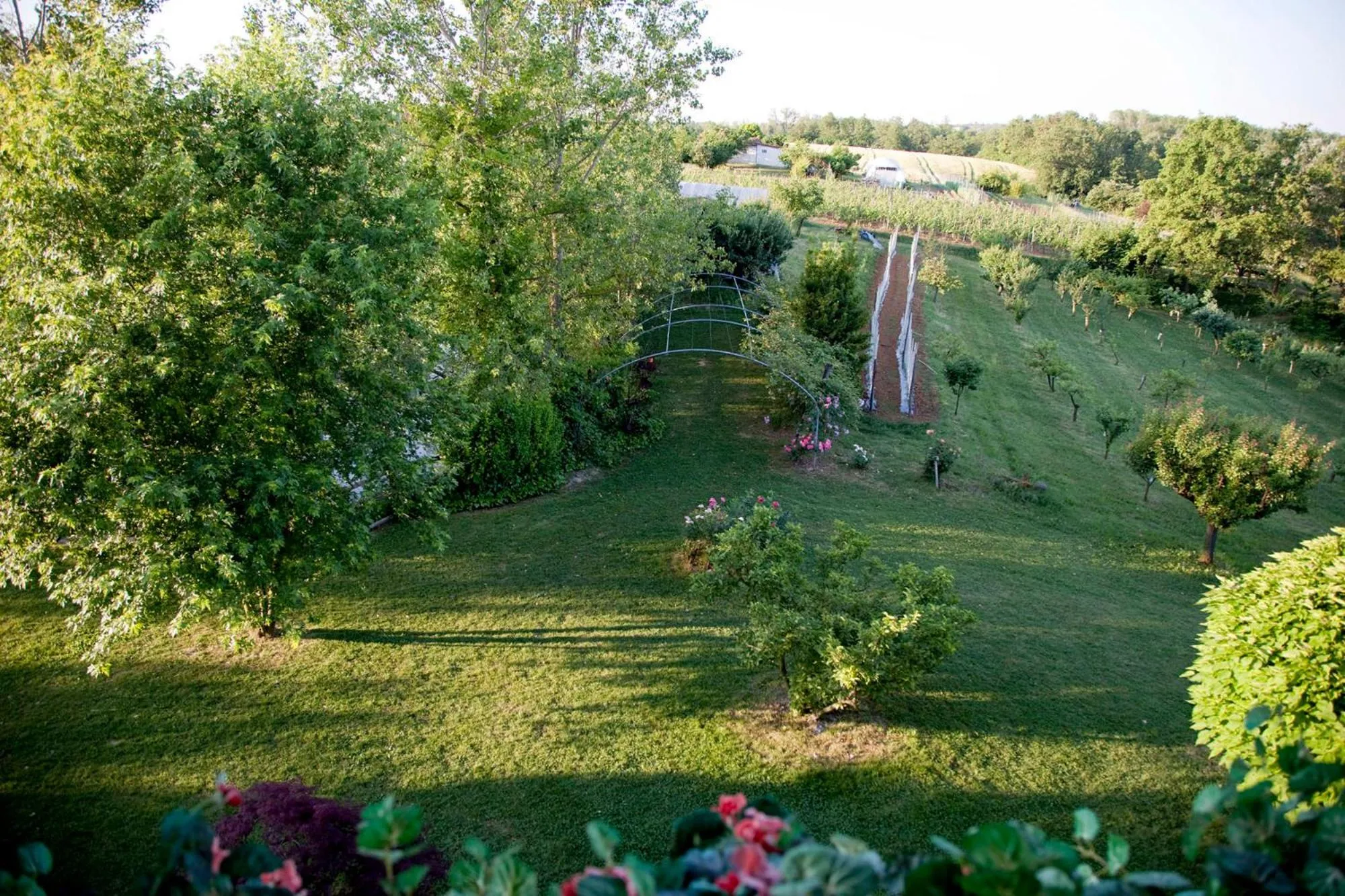 Garden in Cascina Papa Mora