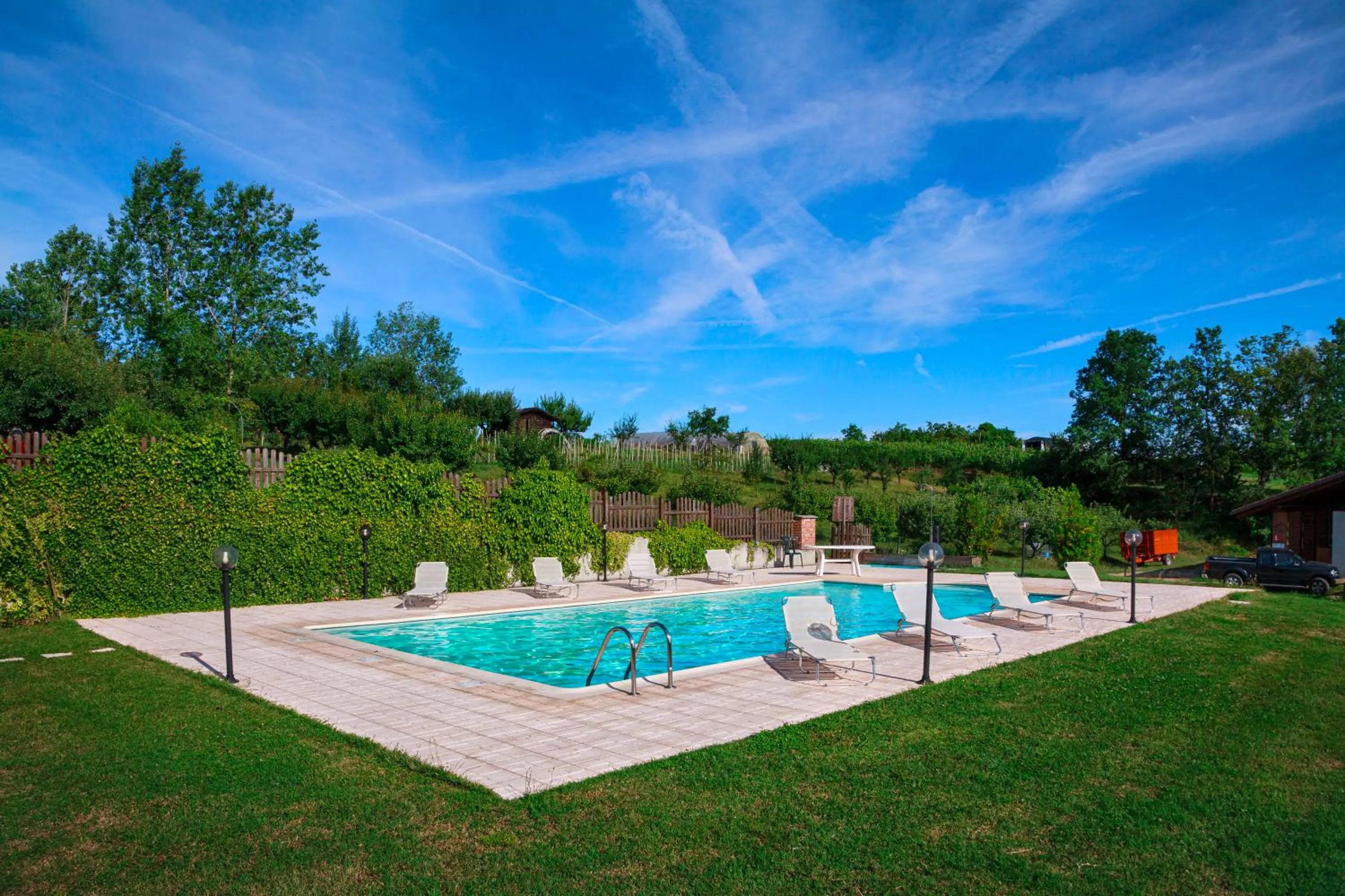 Swimming pool in Cascina Papa Mora