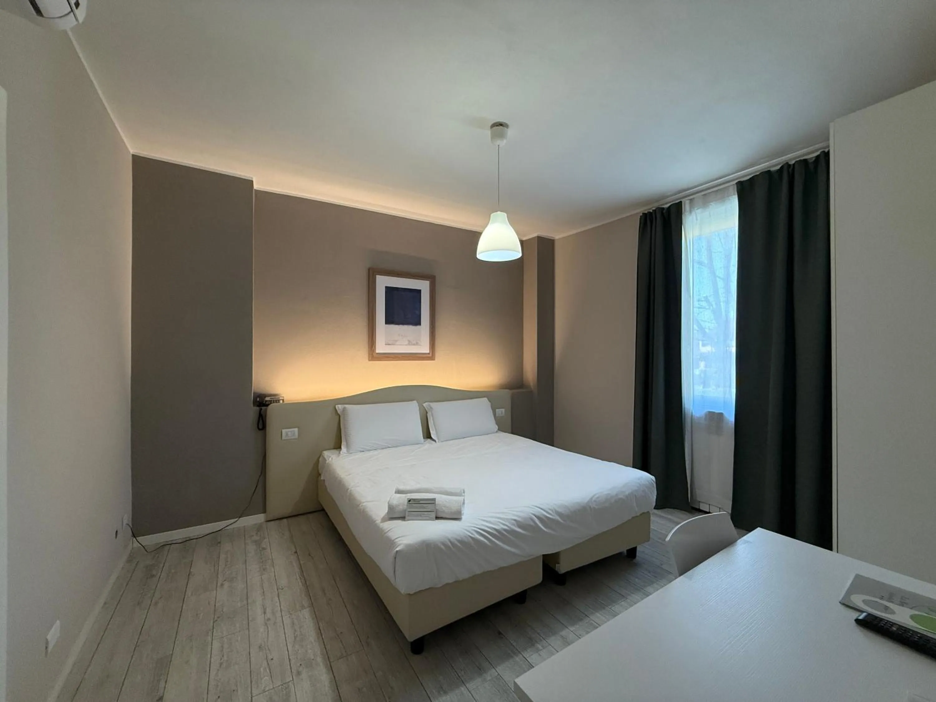 Bed in La Bergamina Hotel & Restaurant