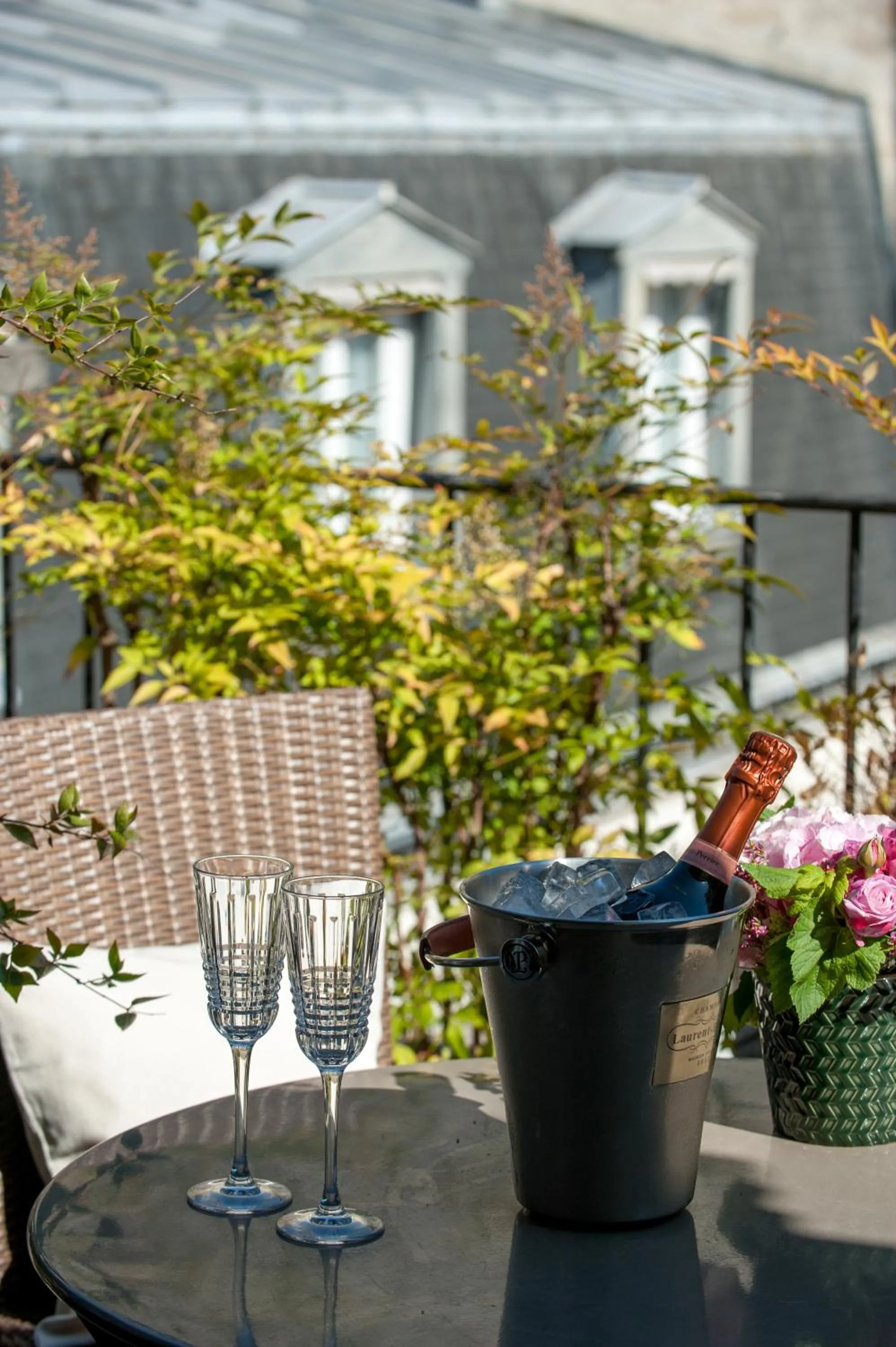 Balcony/Terrace in Hôtel de l'Abbaye