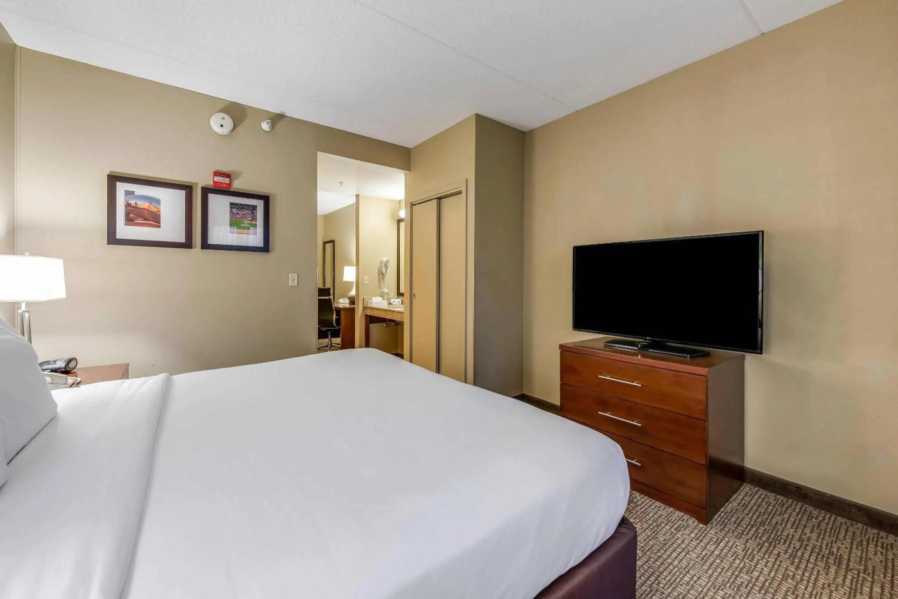 Bedroom in Comfort Suites Chicago O'Hare Airport