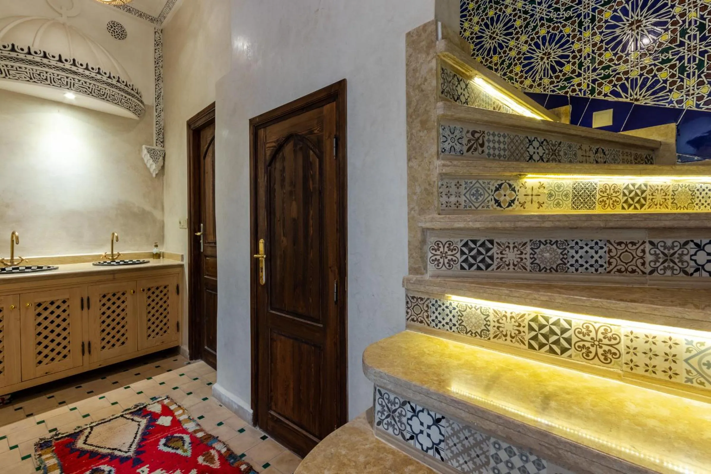 Decorative detail in Riad Medina Art & Suites