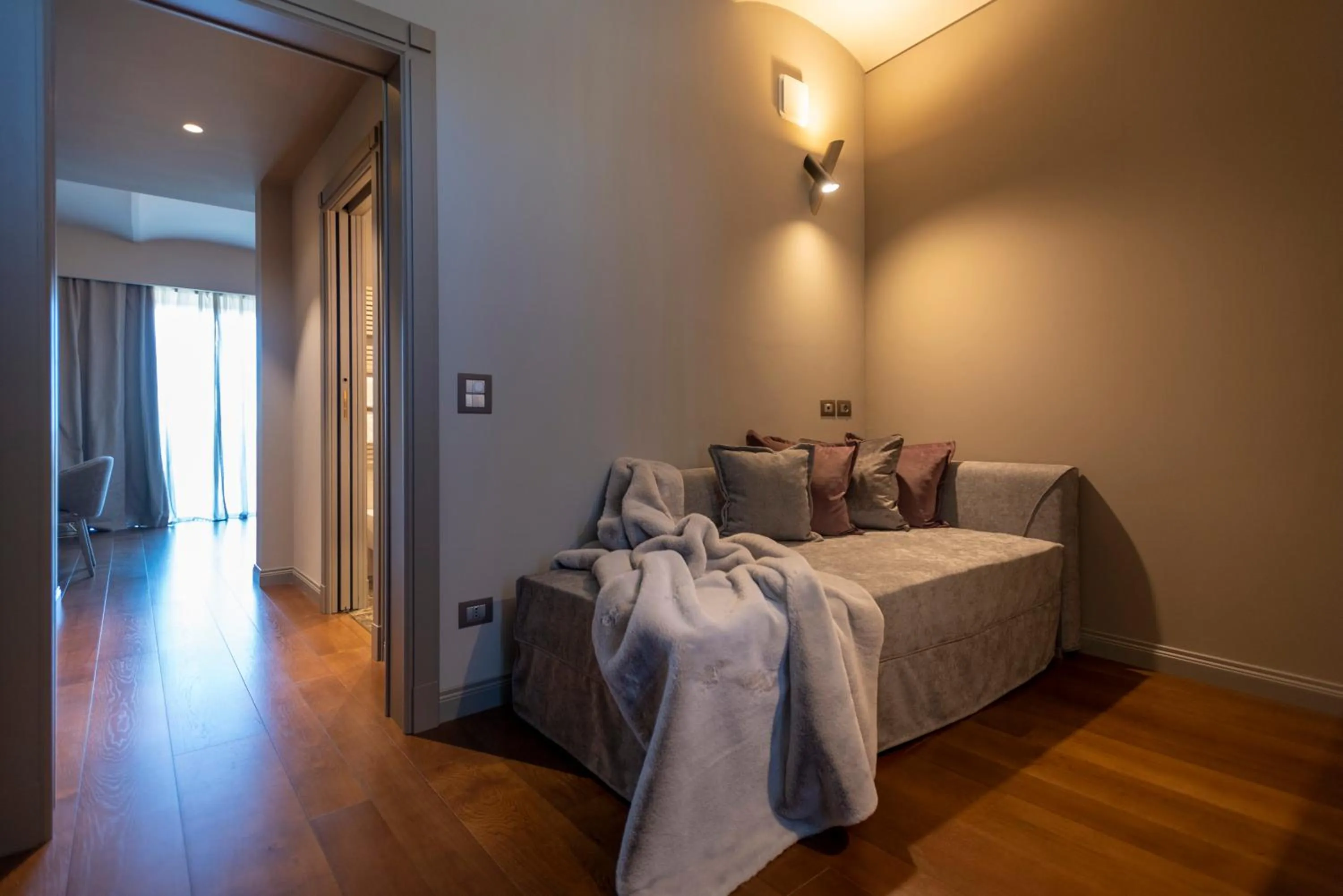 Living room, Bed in Dimora Cordero