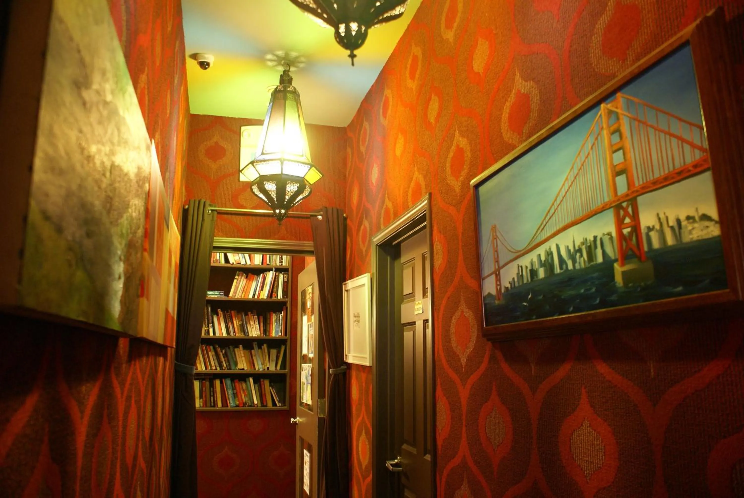 Library in Adelaide Hostel