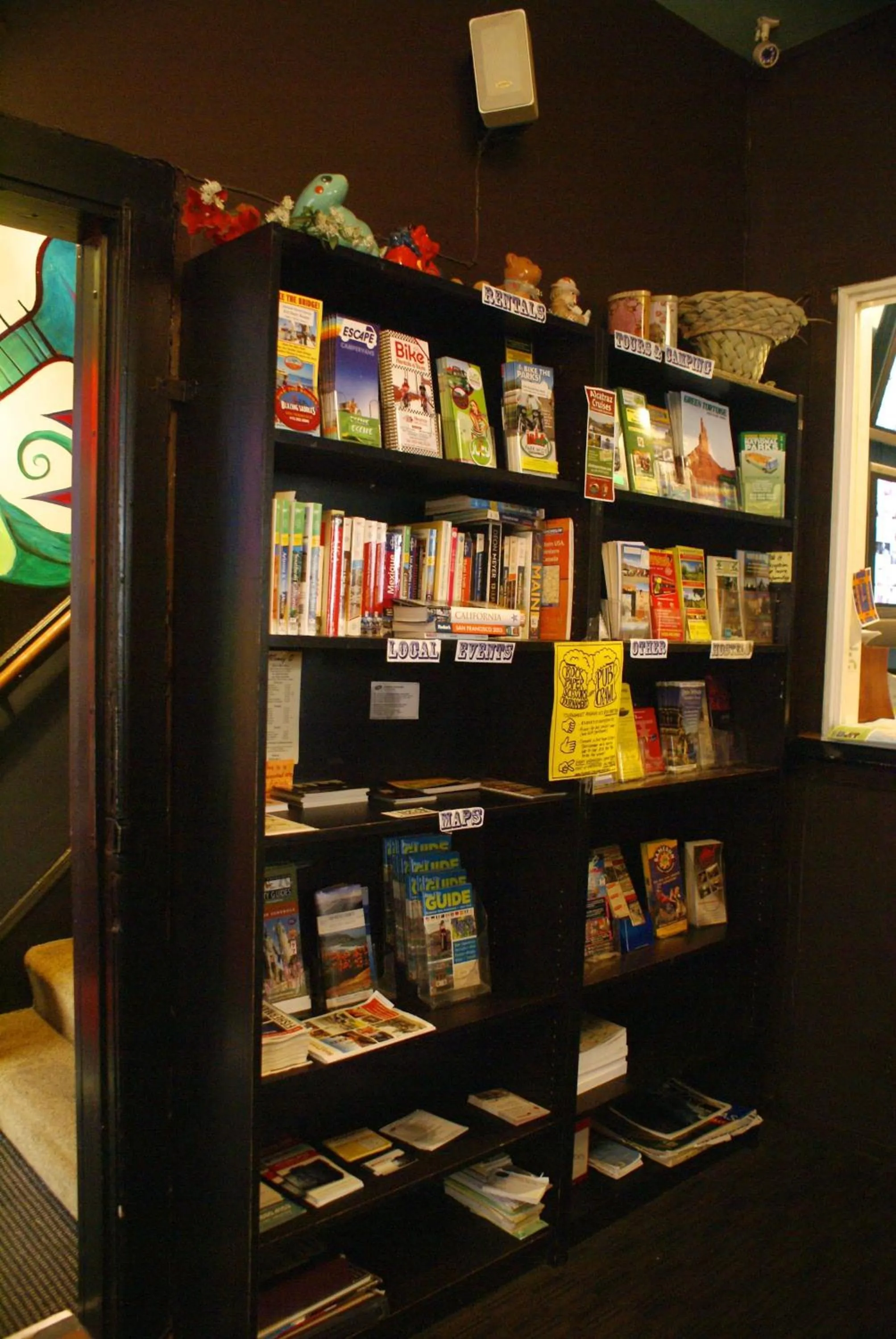 Library in Adelaide Hostel