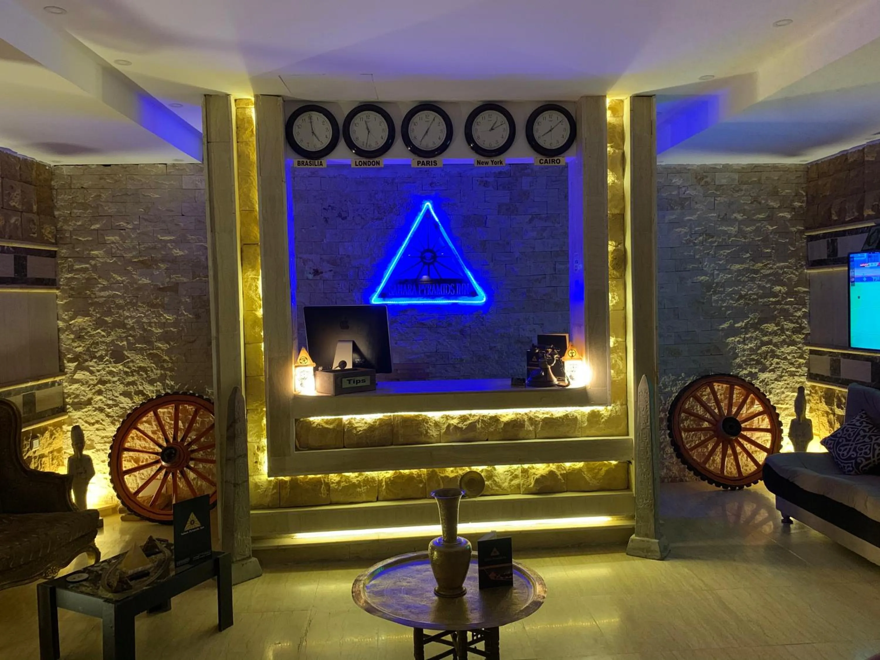 Facade/entrance in Sahara Pyramids Inn