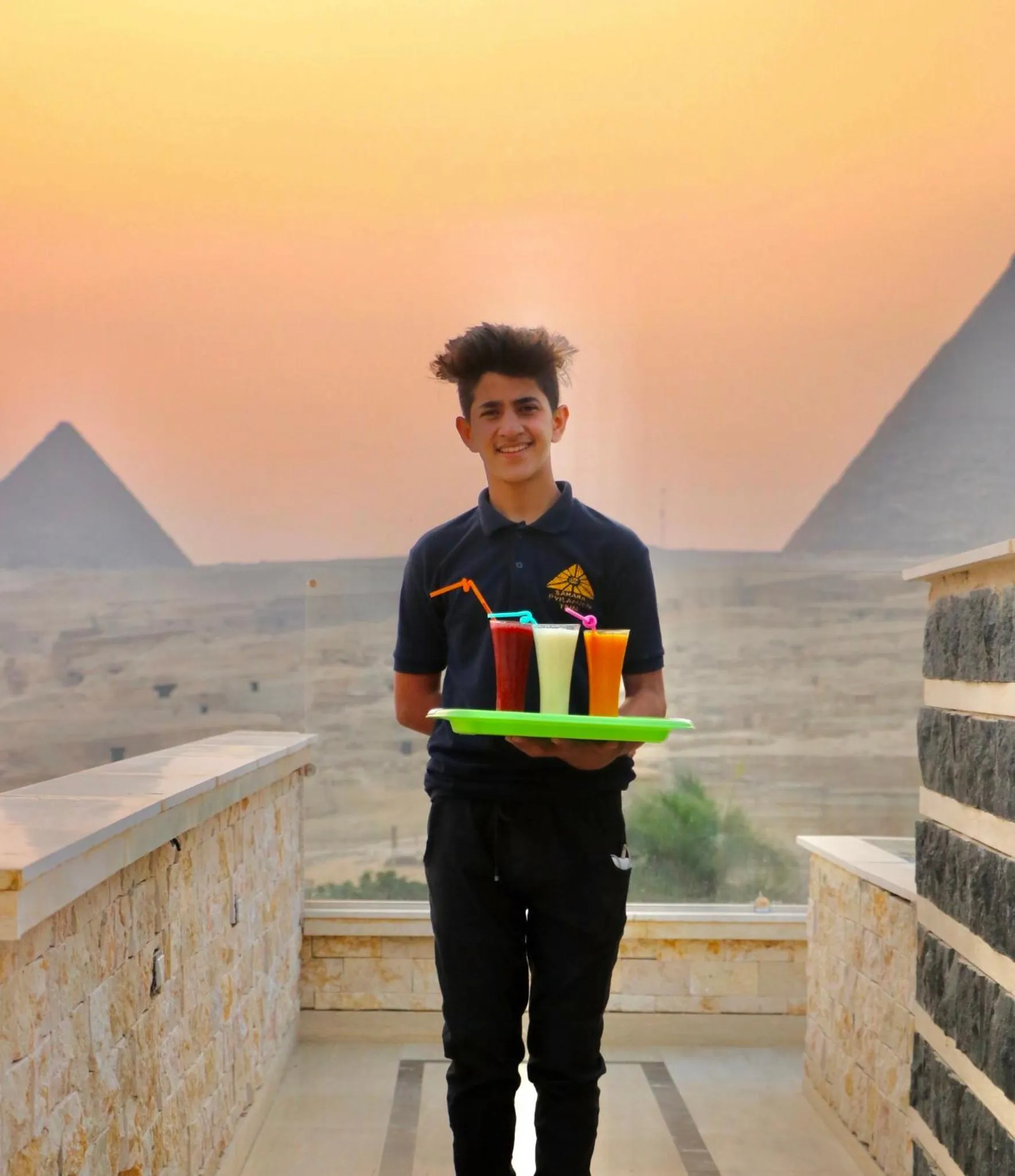 Staff in Sahara Pyramids Inn