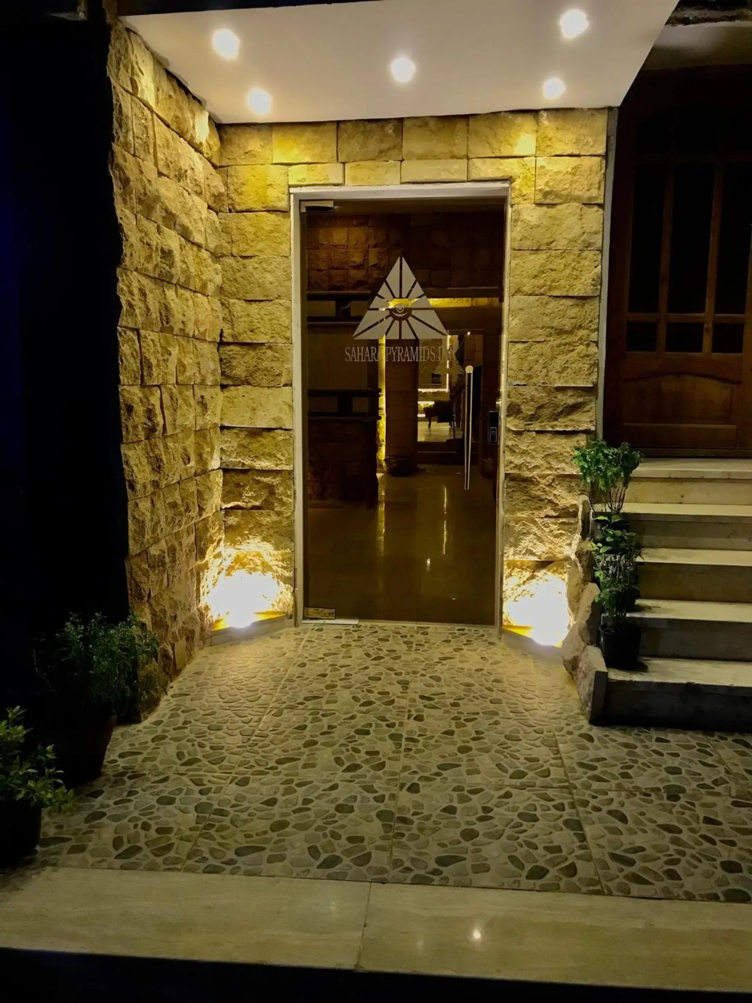 Facade/entrance in Sahara Pyramids Inn
