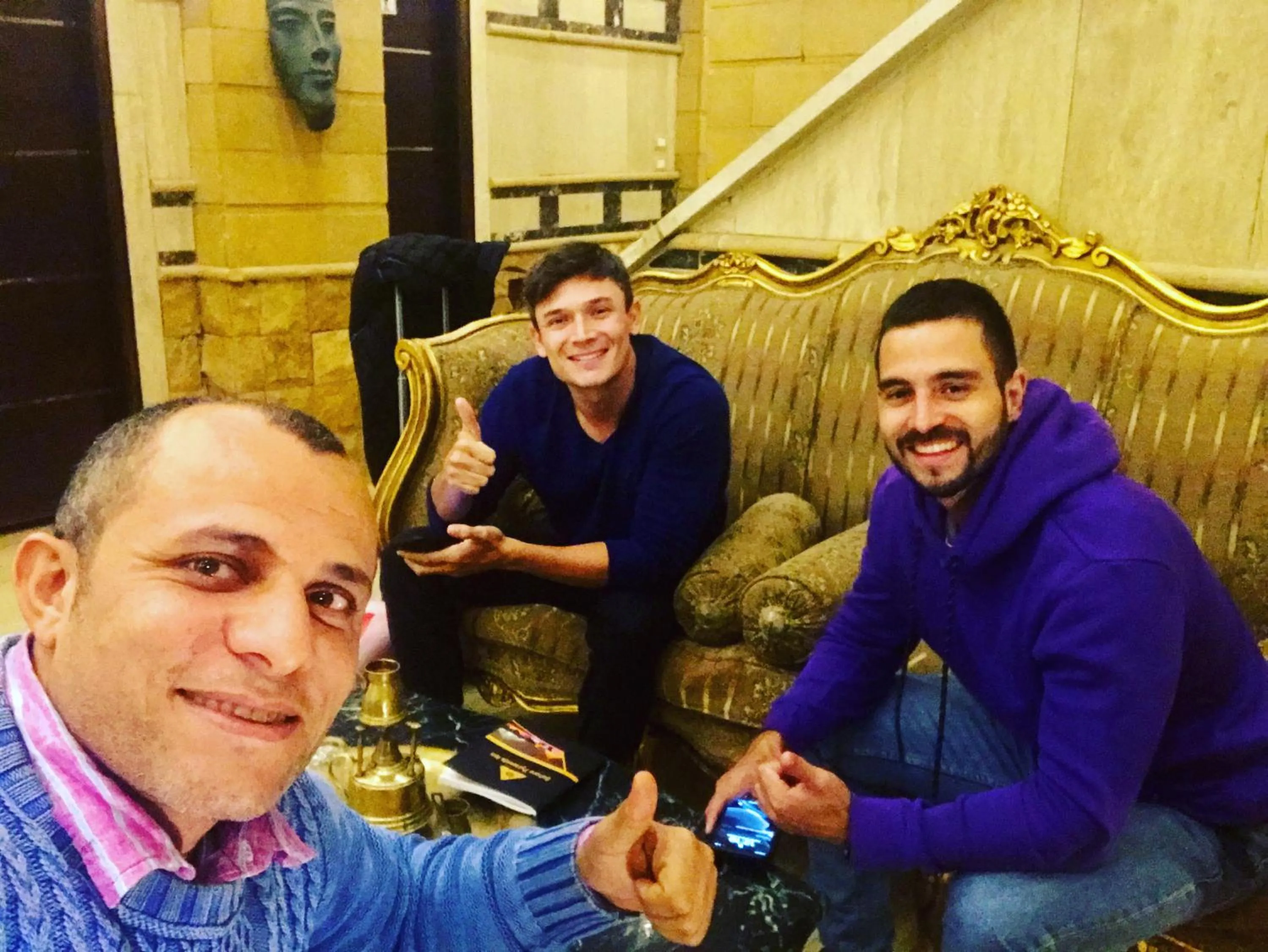 People in Sahara Pyramids Inn