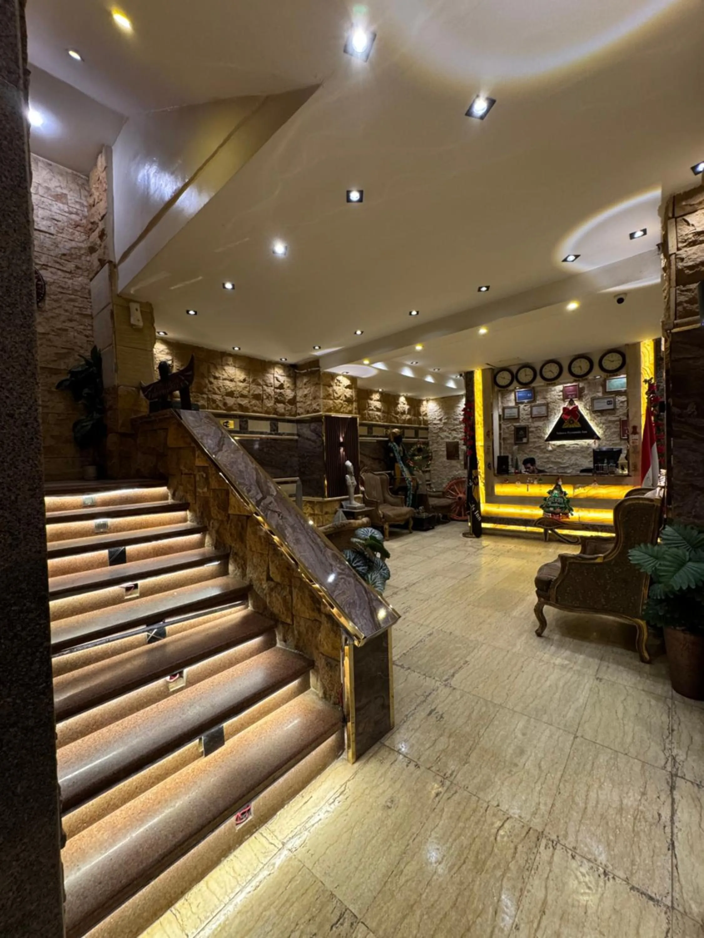 Lobby or reception in Sahara Pyramids Inn