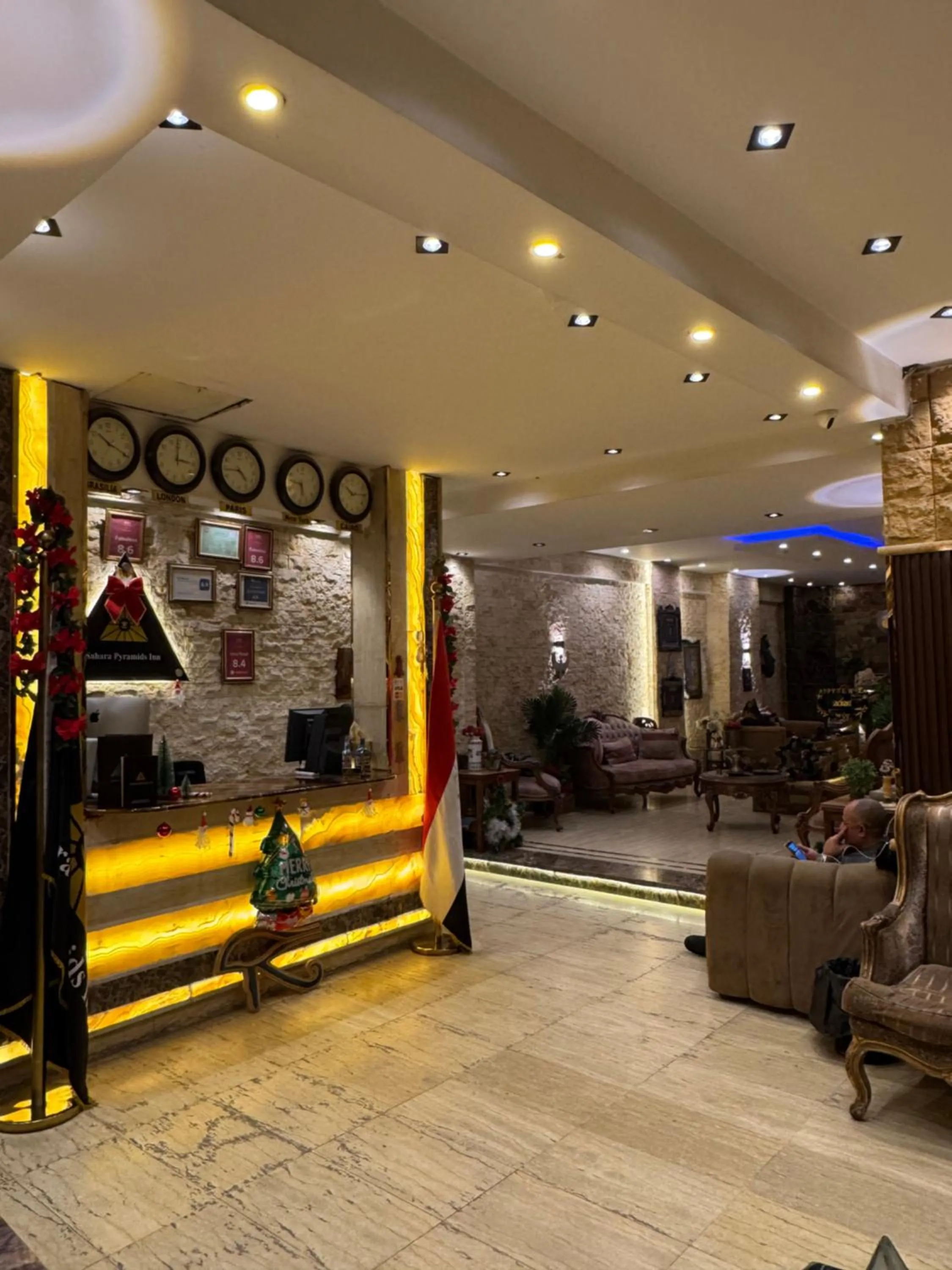 Lobby or reception in Sahara Pyramids Inn