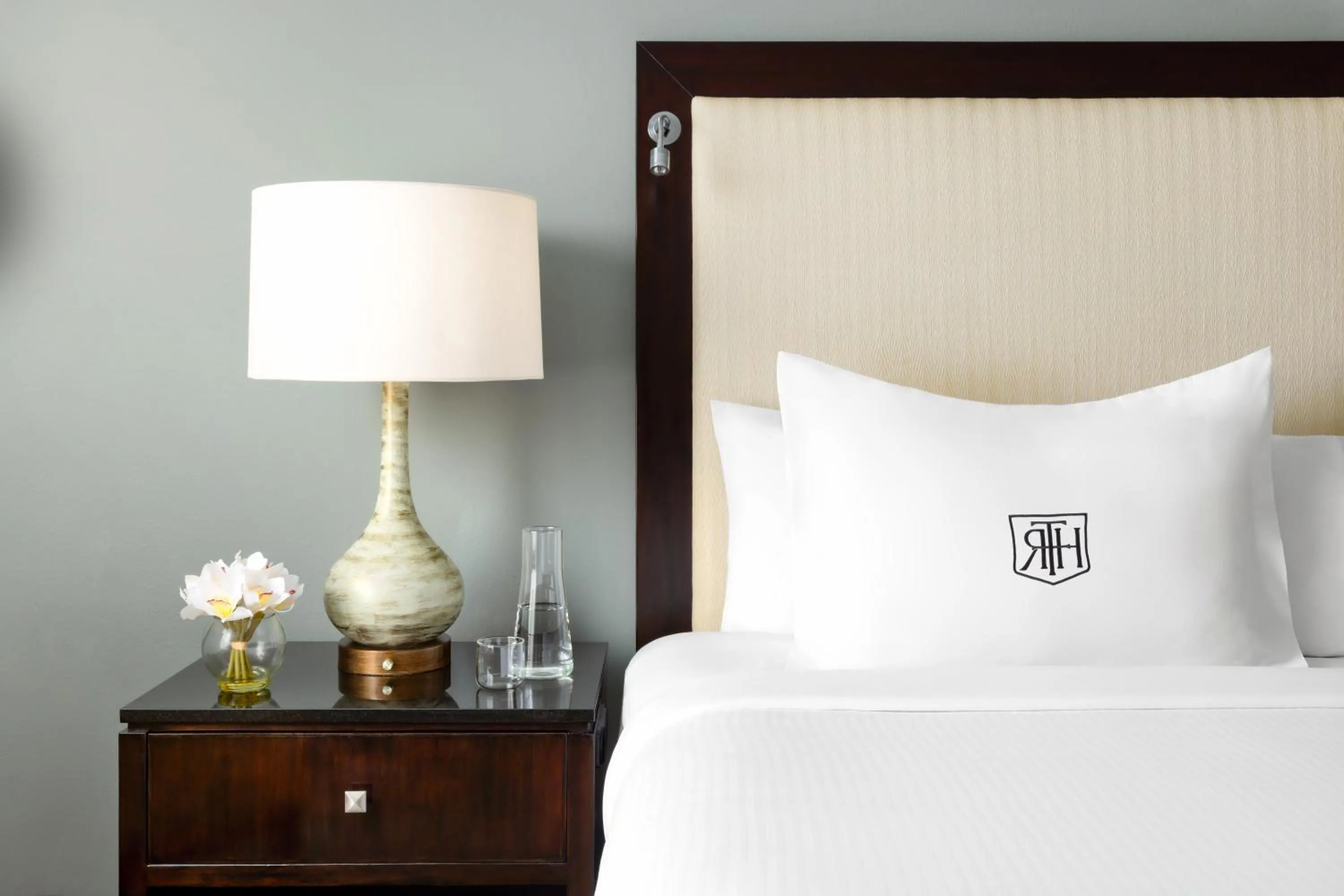 Bed in The Riverfront Hotel New Orleans