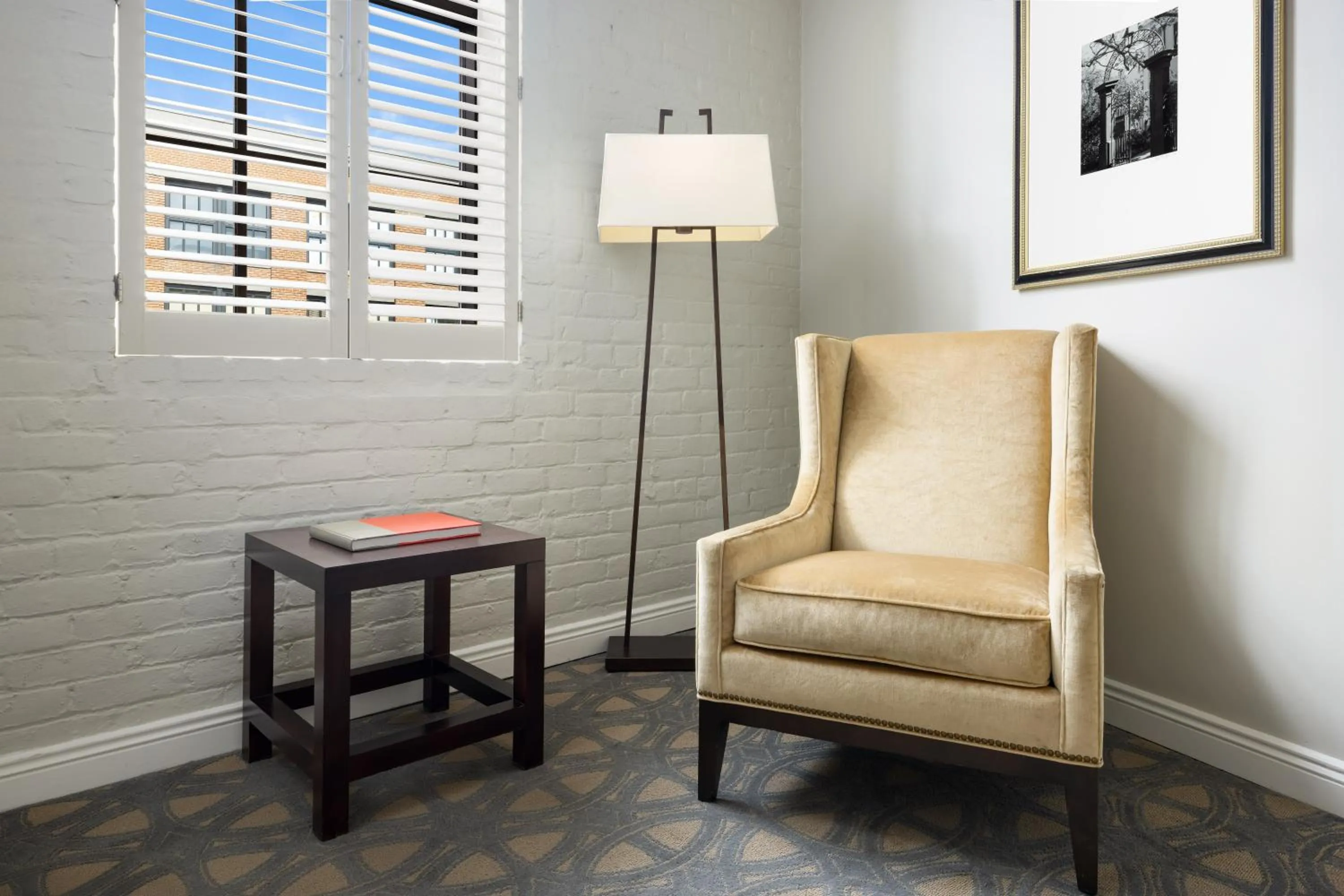 Seating area in The Riverfront Hotel New Orleans