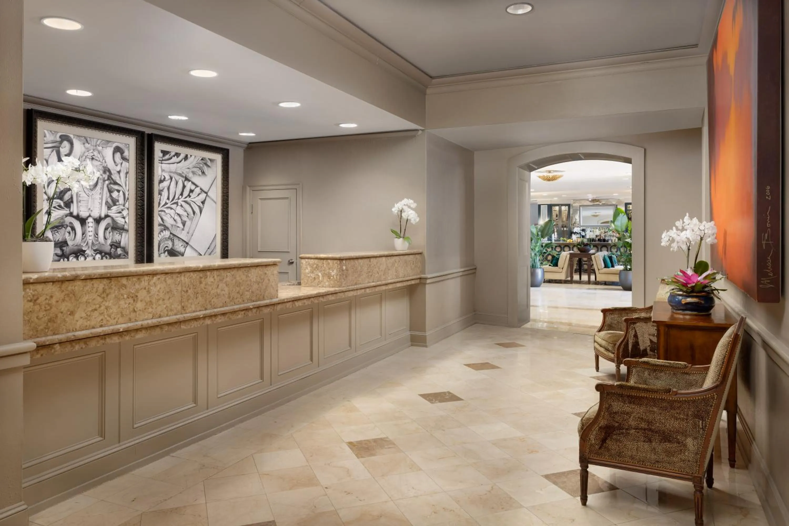 Lobby or reception in The Riverfront Hotel New Orleans