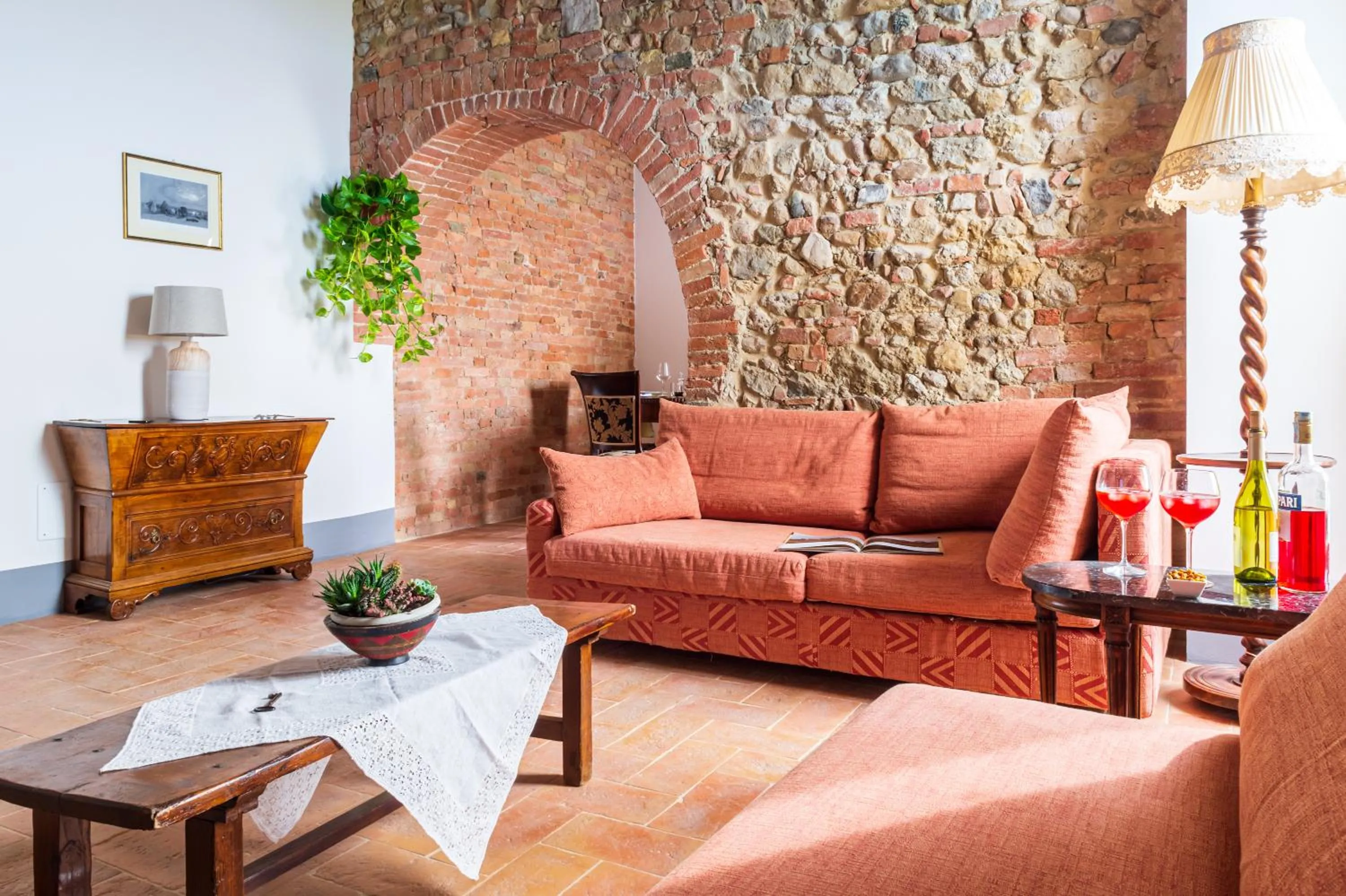 Living room in Tenuta La Santissima