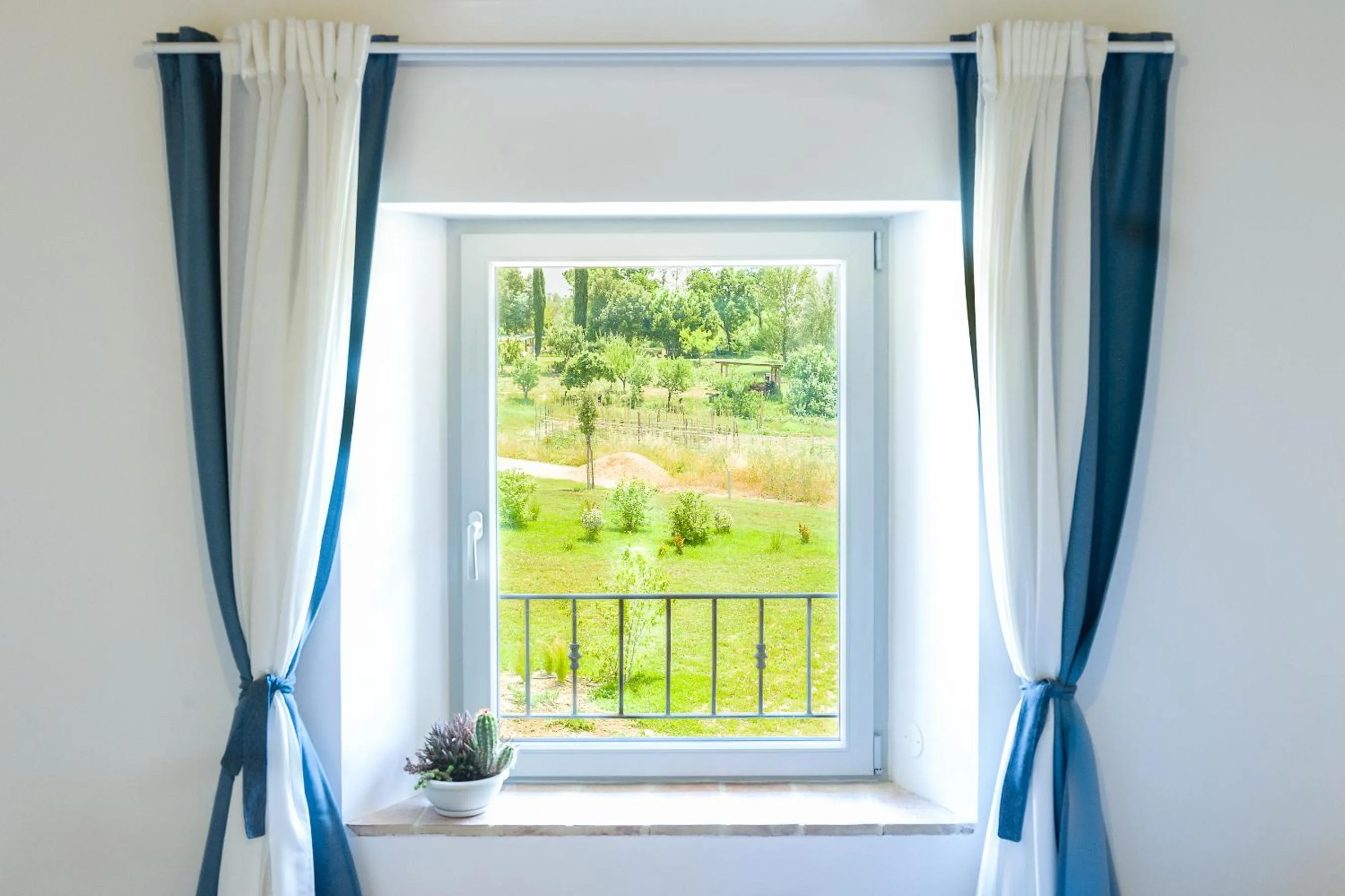 Garden view in Tenuta La Santissima