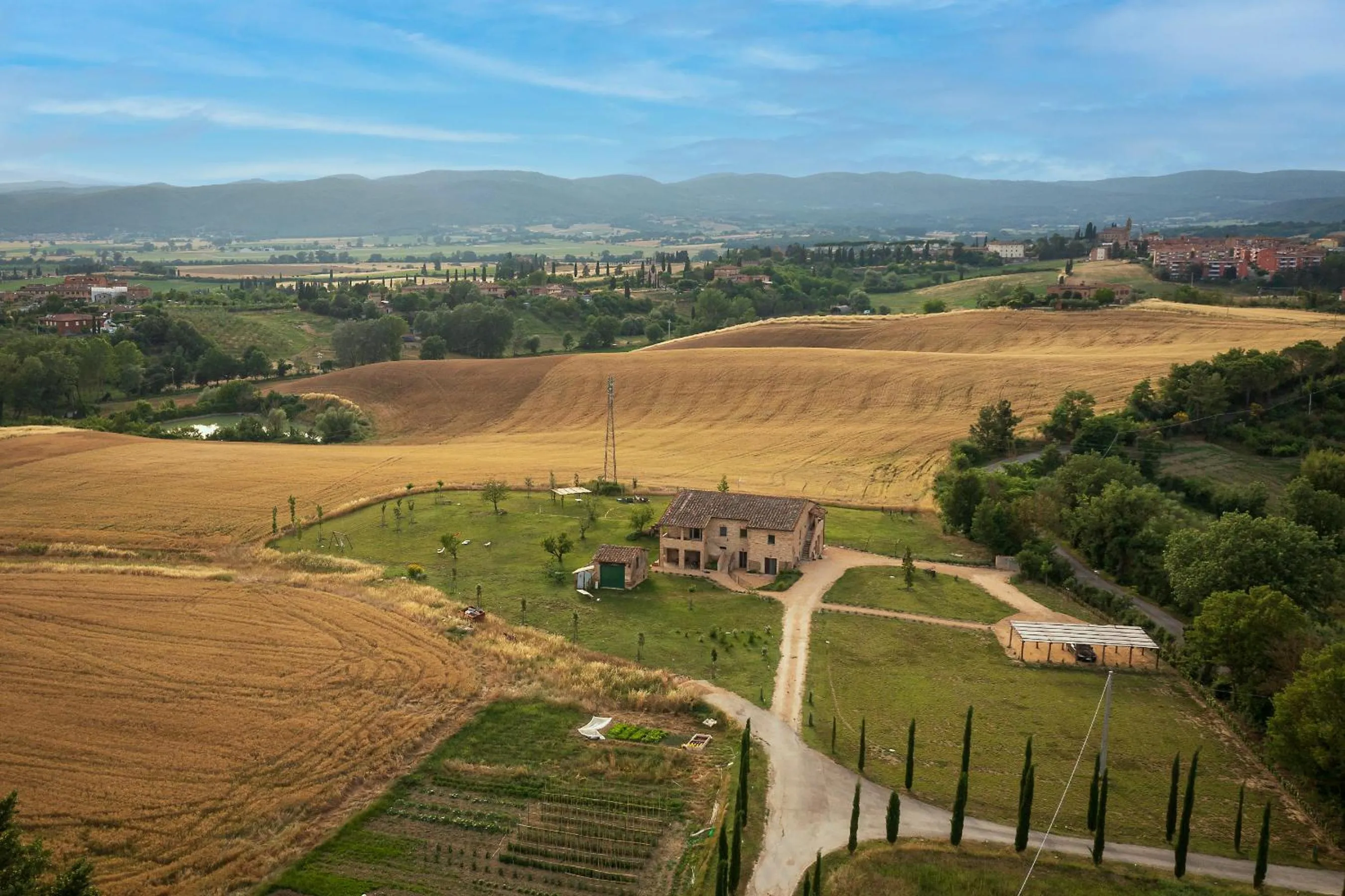 Bird's eye view in Tenuta La Santissima