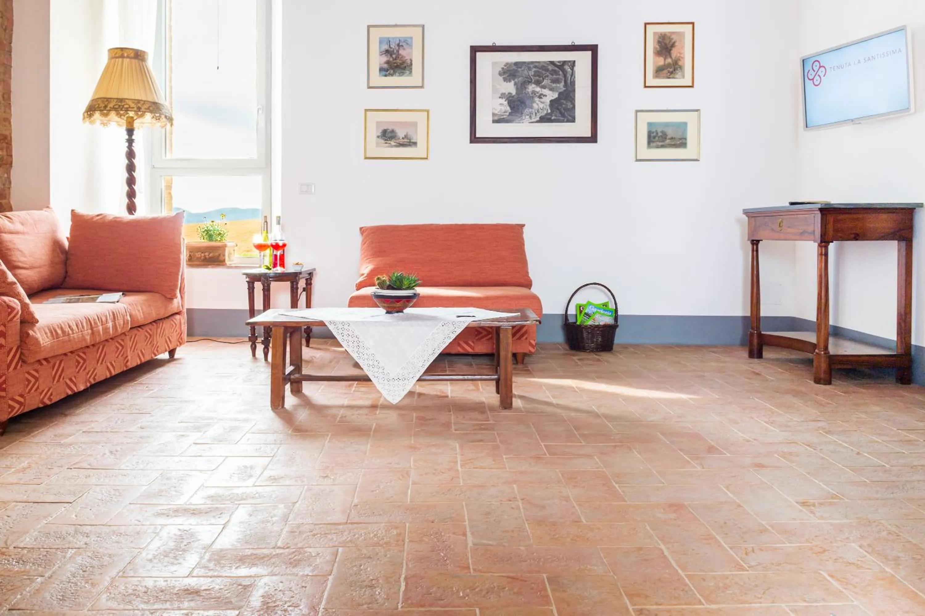 Living room in Tenuta La Santissima
