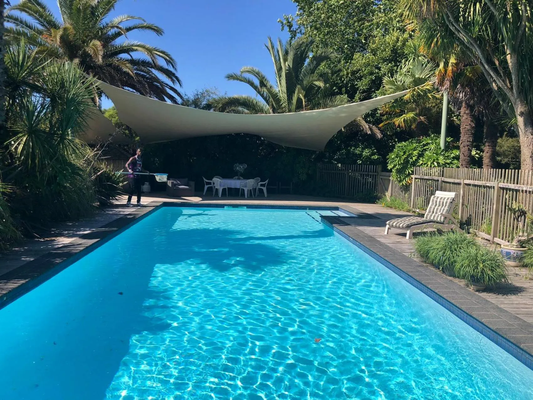 Swimming pool in English Cherry Tree Manor