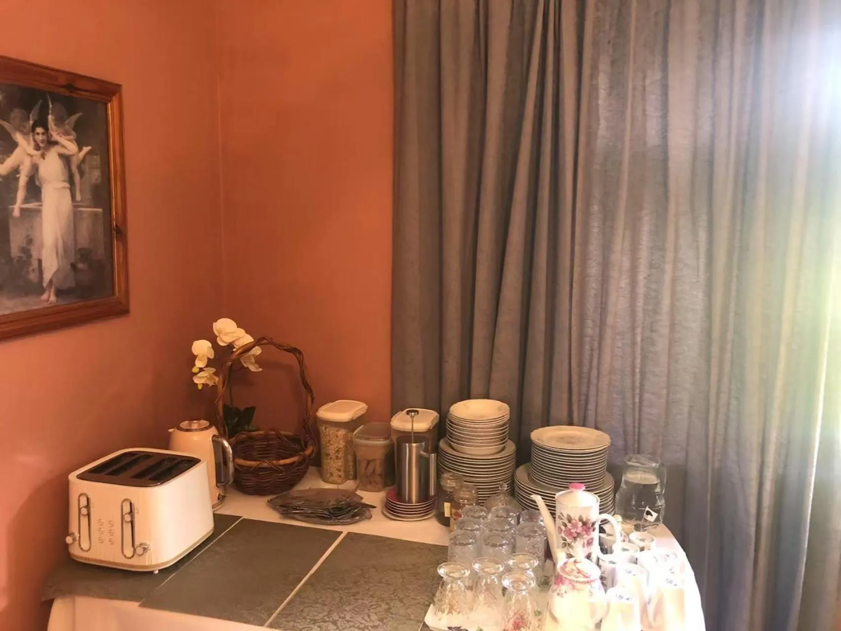 Dining area in English Cherry Tree Manor